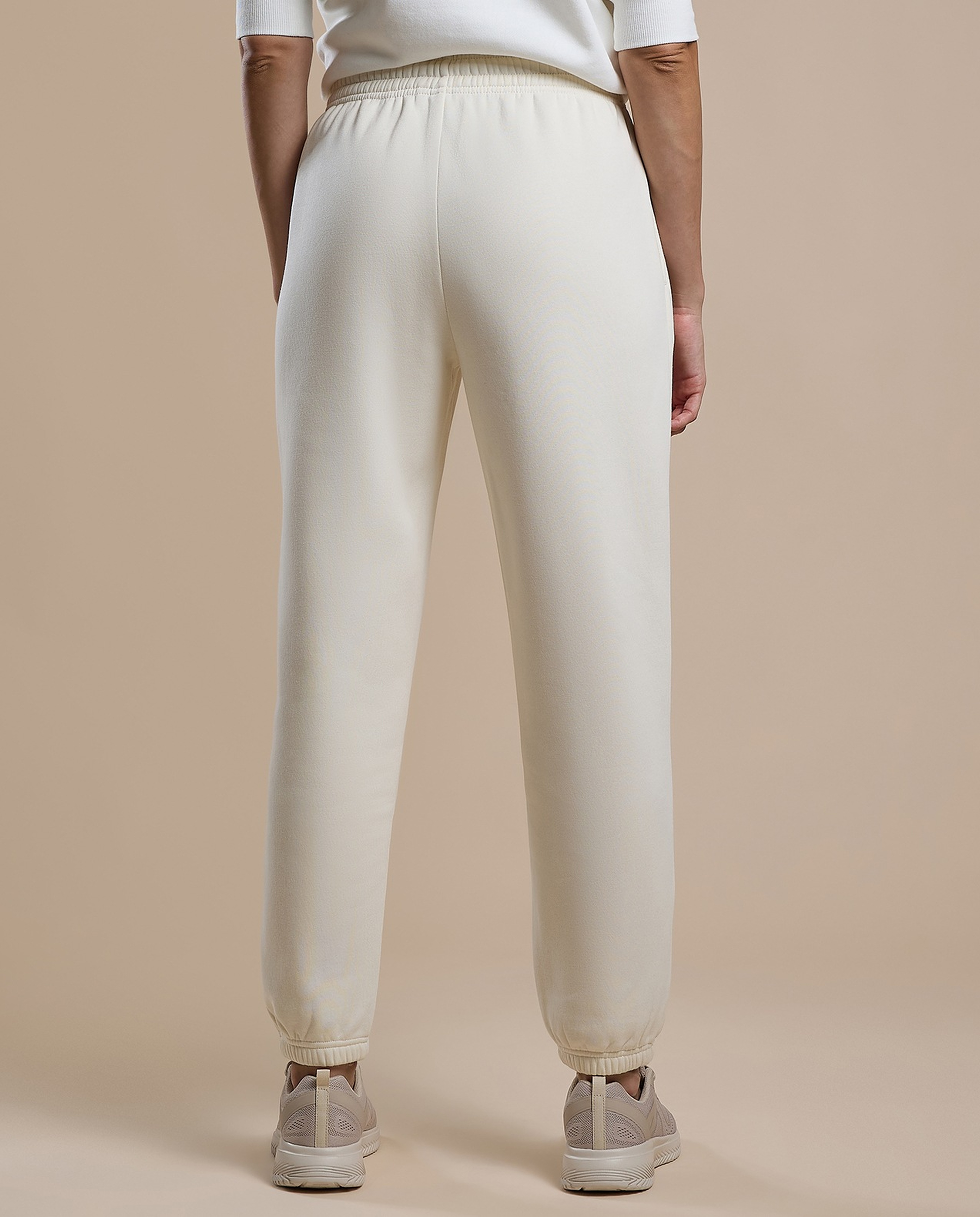 Solid Joggers with Drawstring Waist