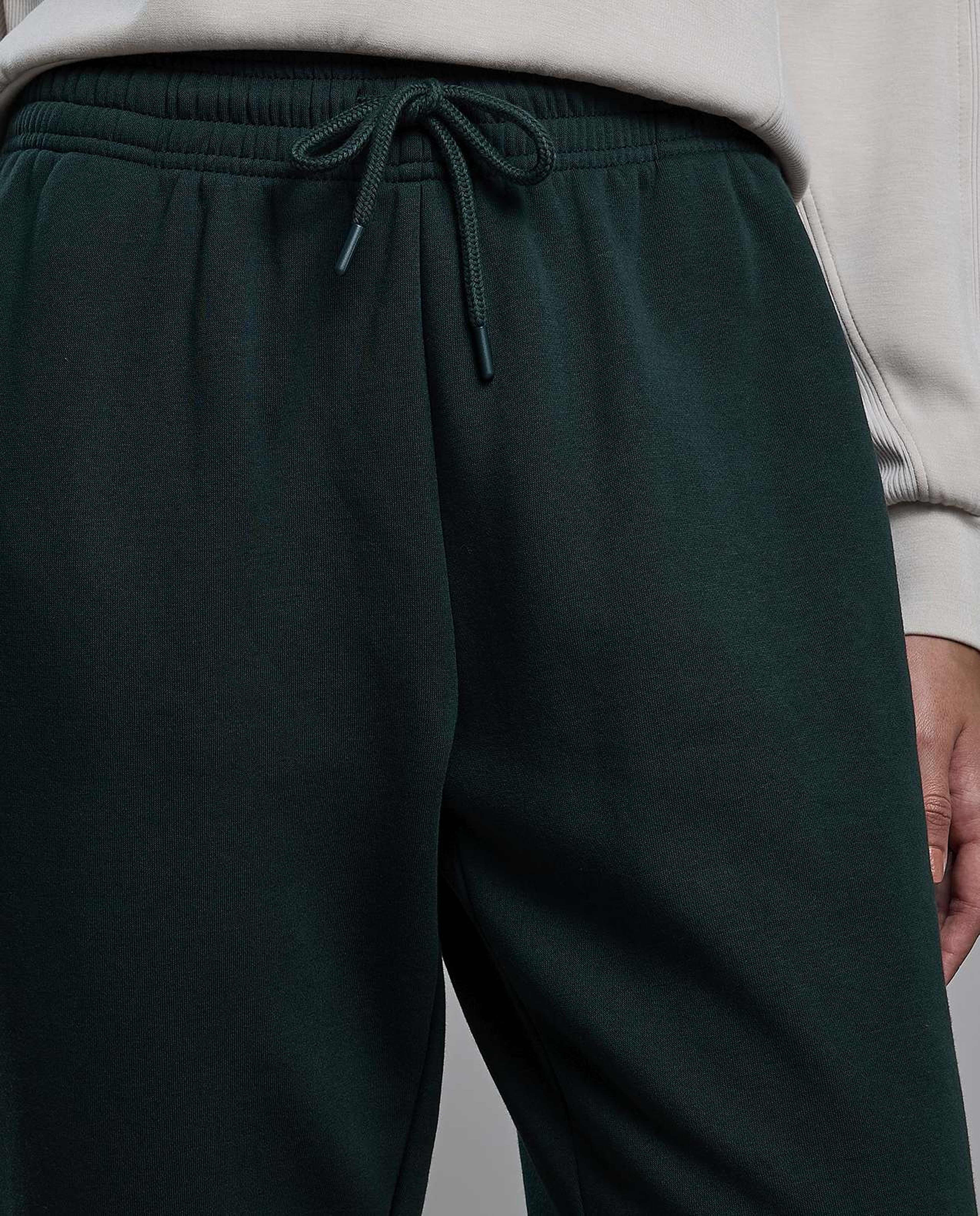 Solid Joggers with Drawstring Waist