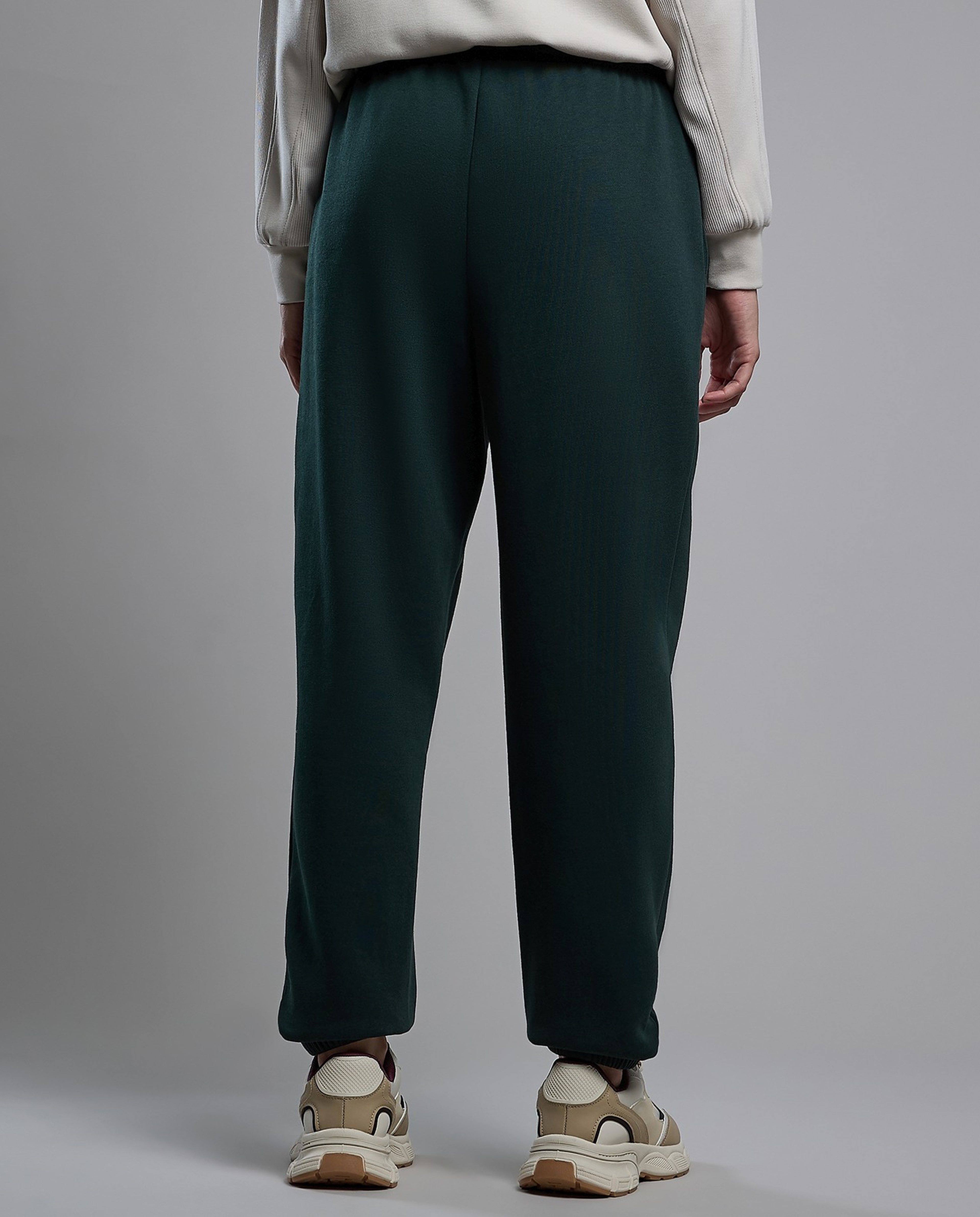 Solid Joggers with Drawstring Waist