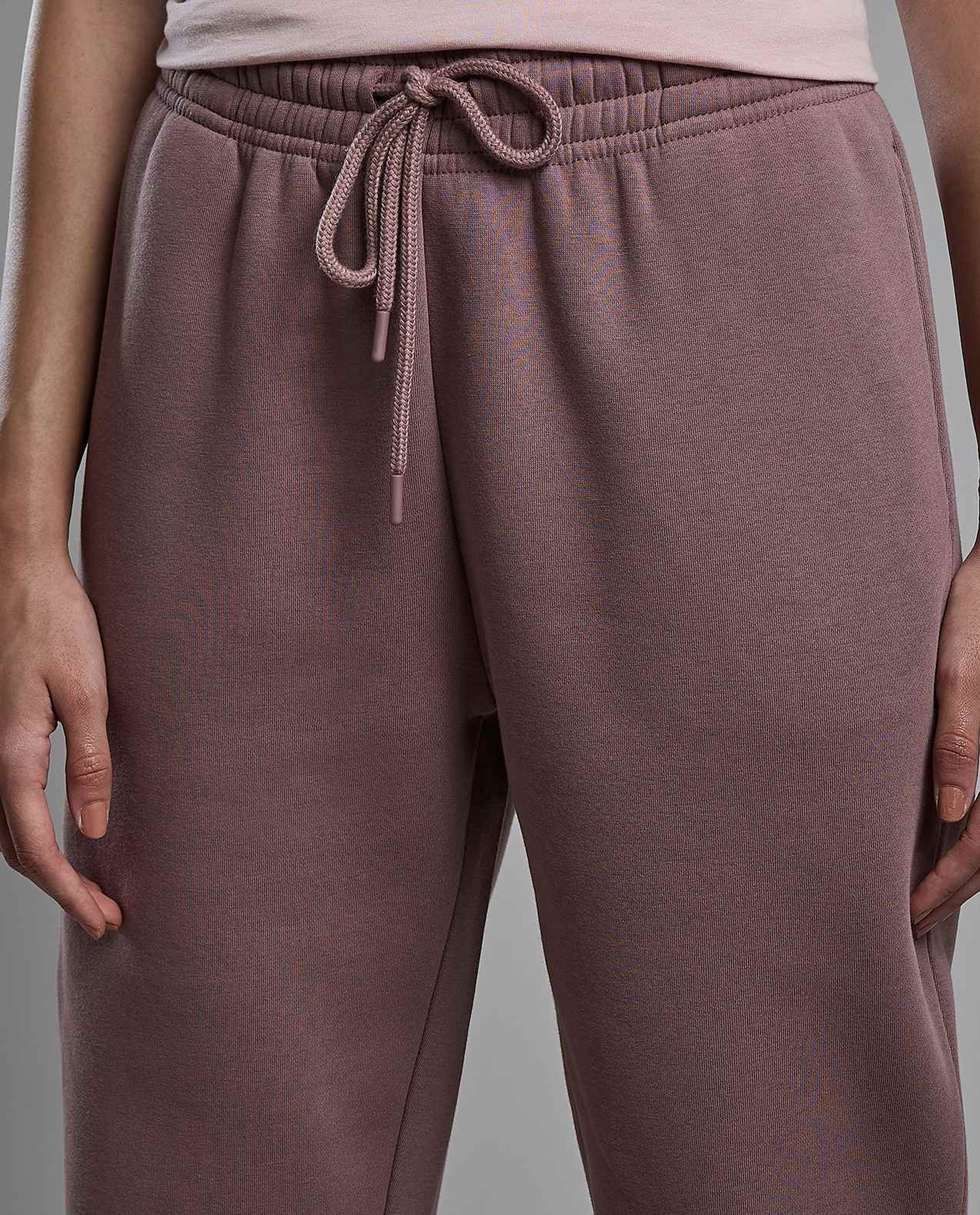 Solid Joggers with Drawstring Waist