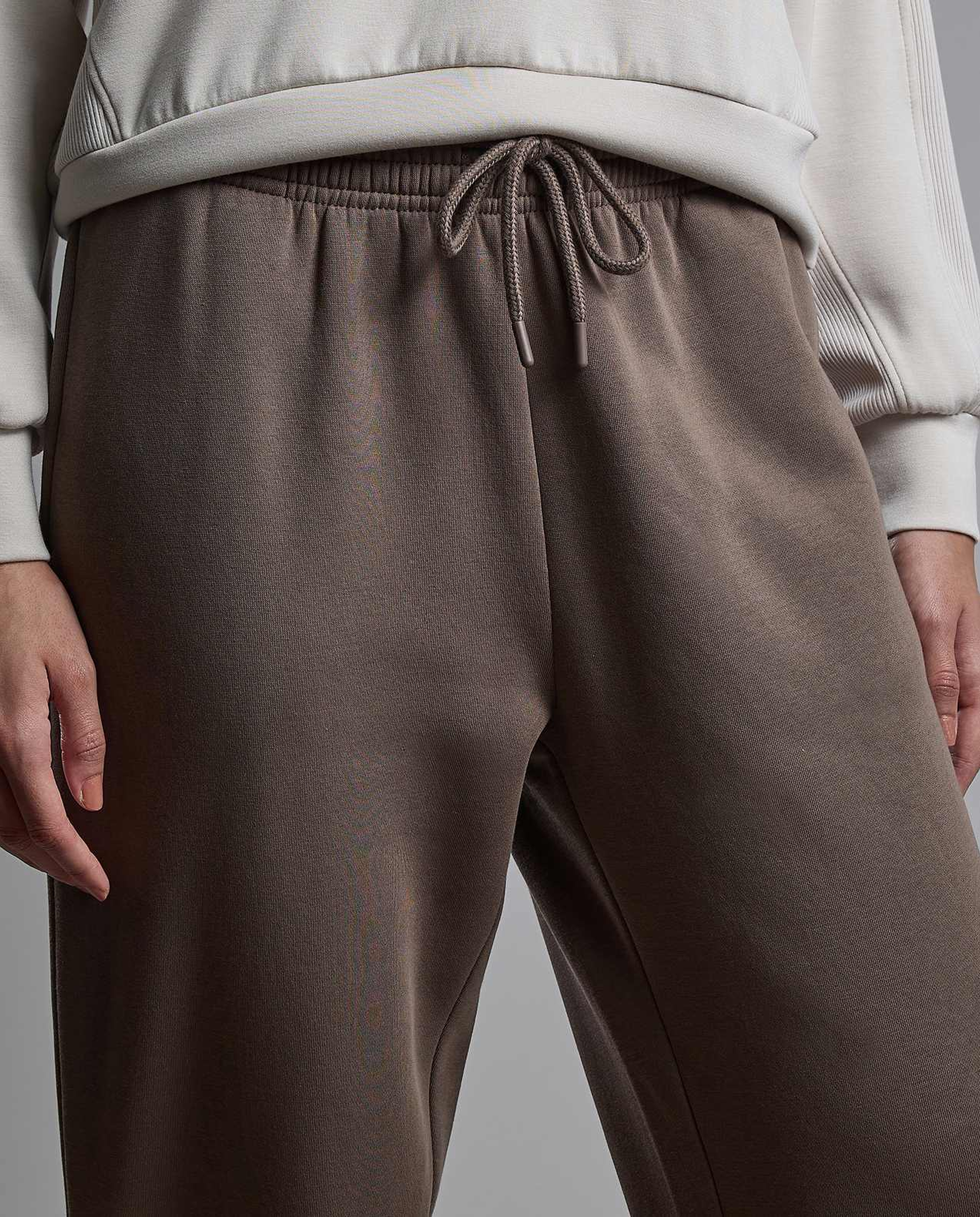 Solid Joggers with Drawstring Waist