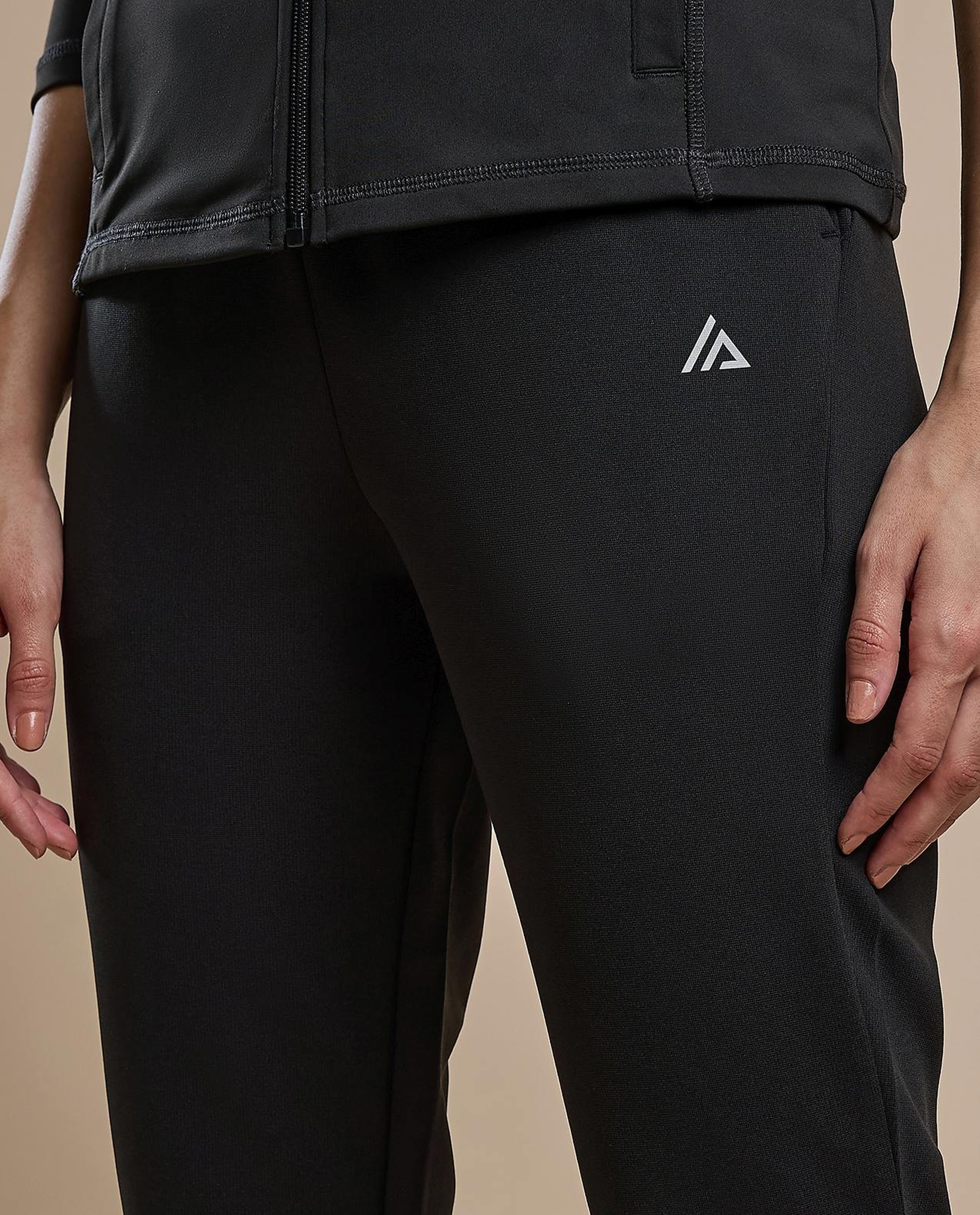 Logo Detail Joggers with Drawstring Waist