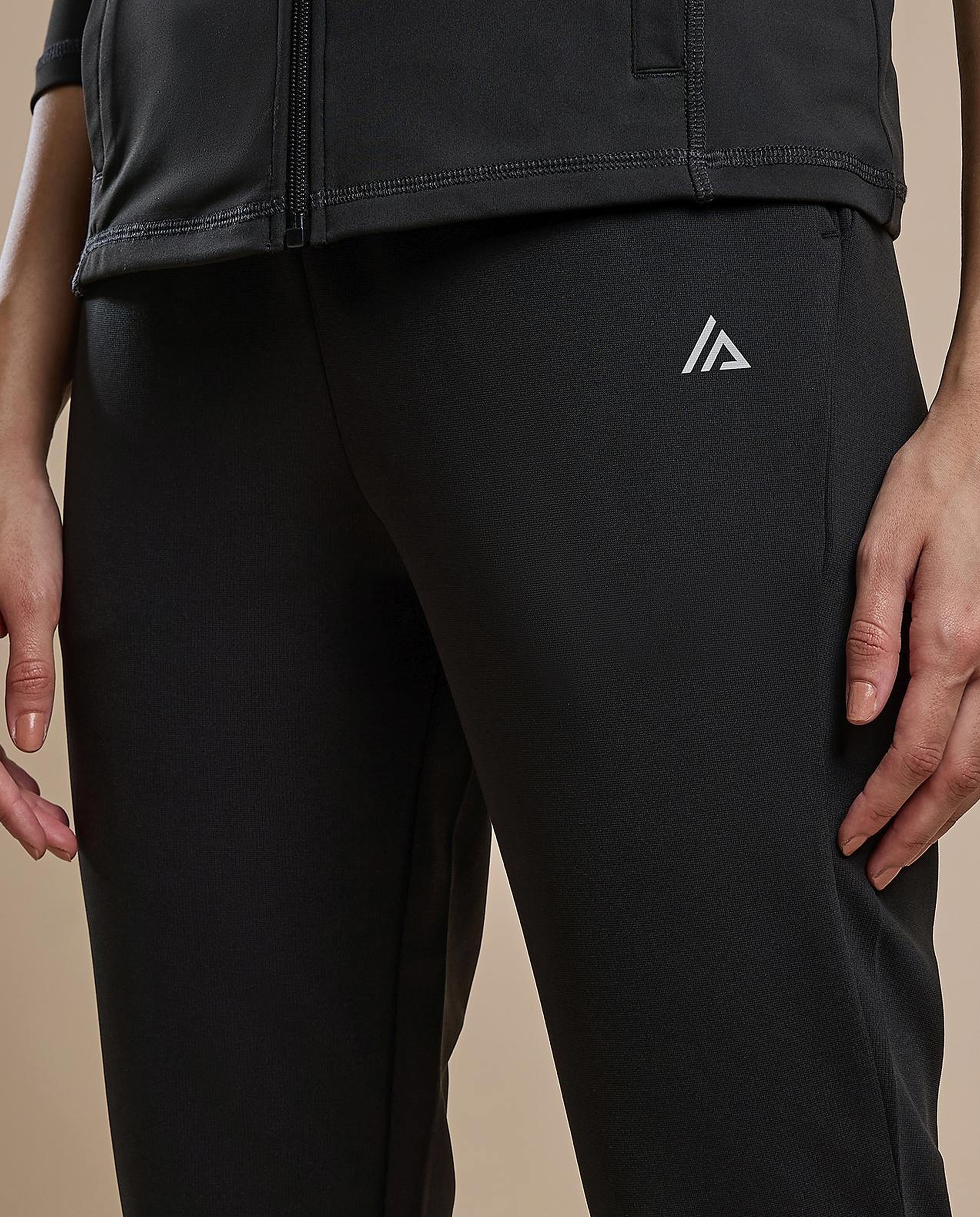 Logo Detail Joggers with Drawstring Waist