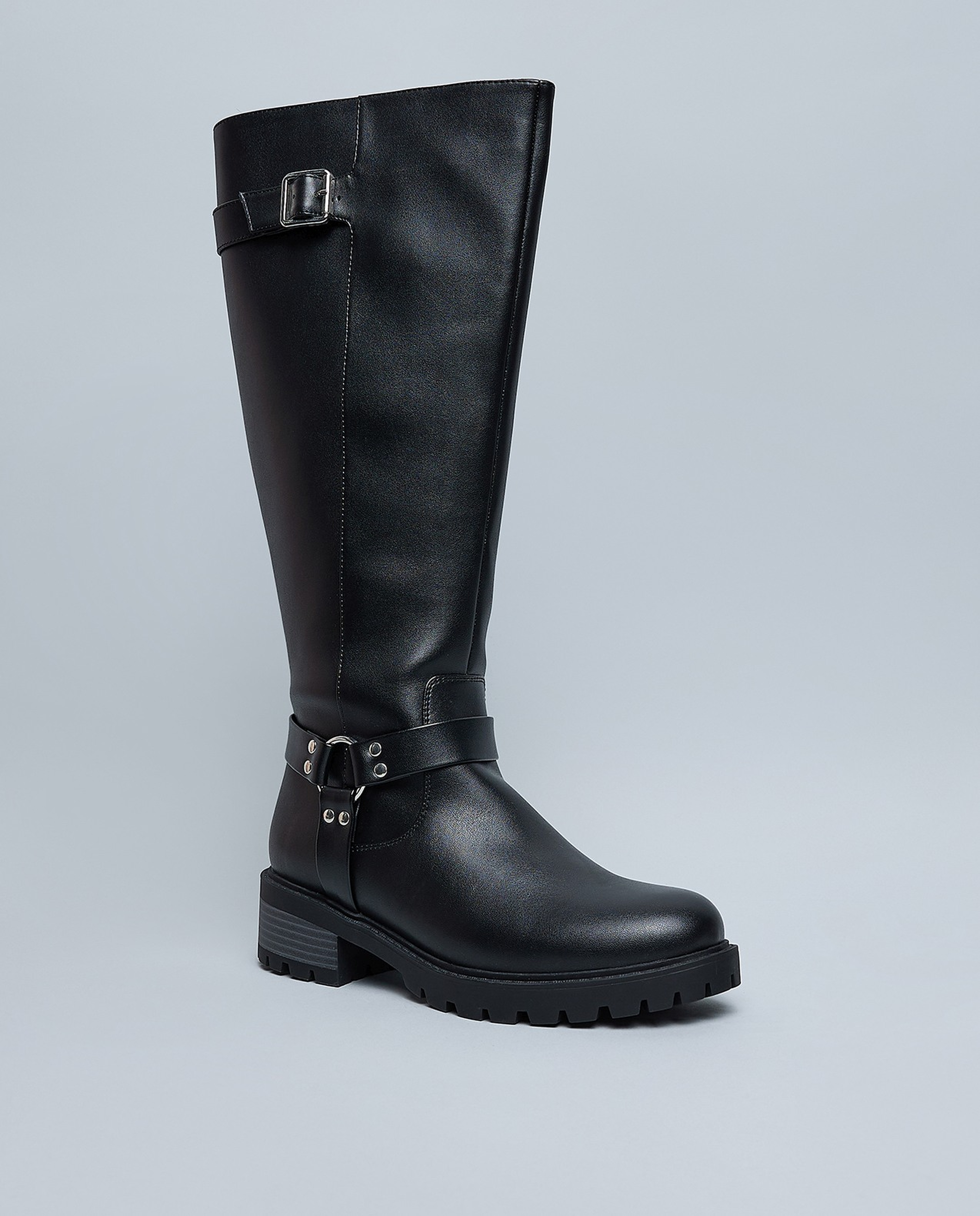 Textured Knee High Boots