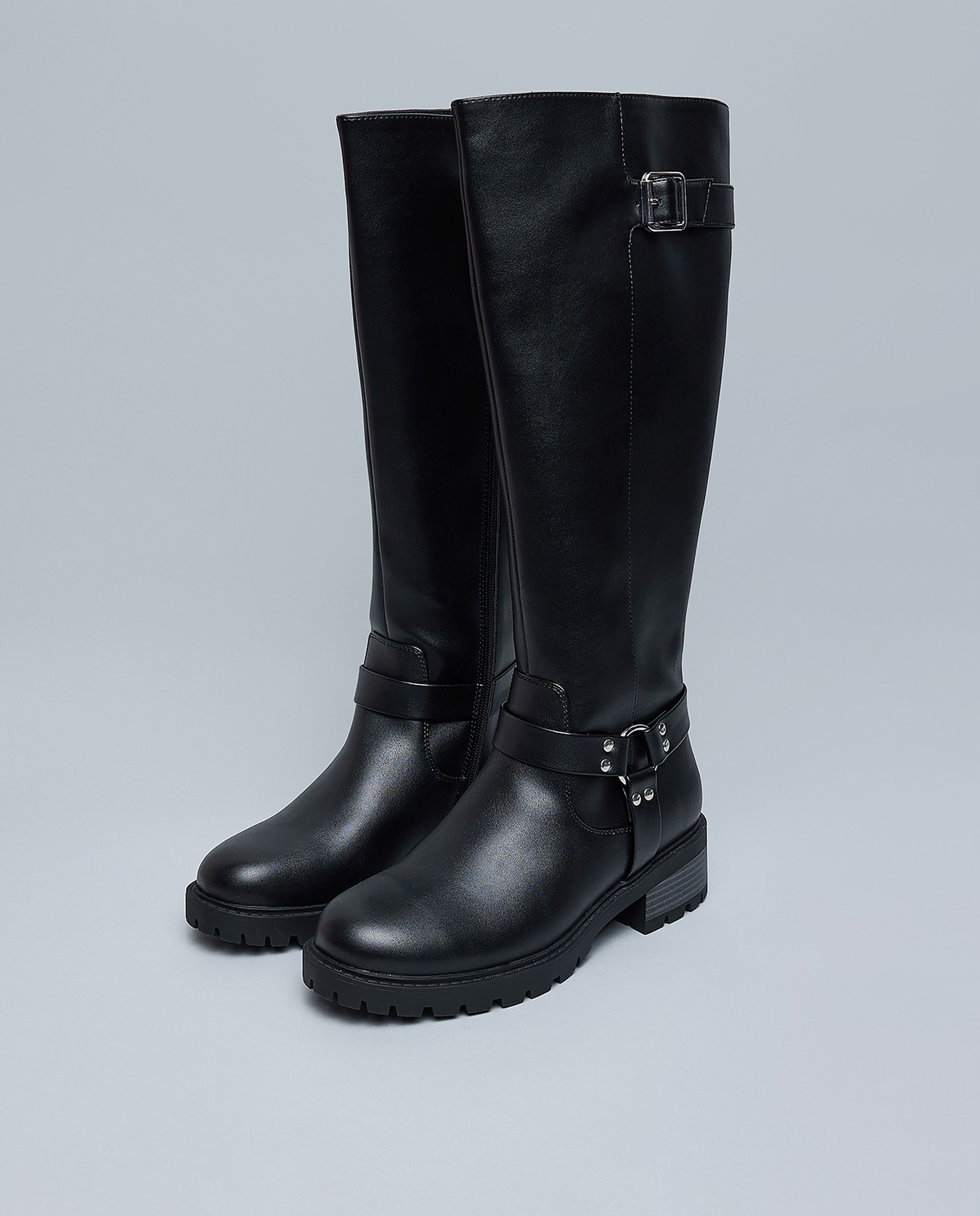 Textured Knee High Boots