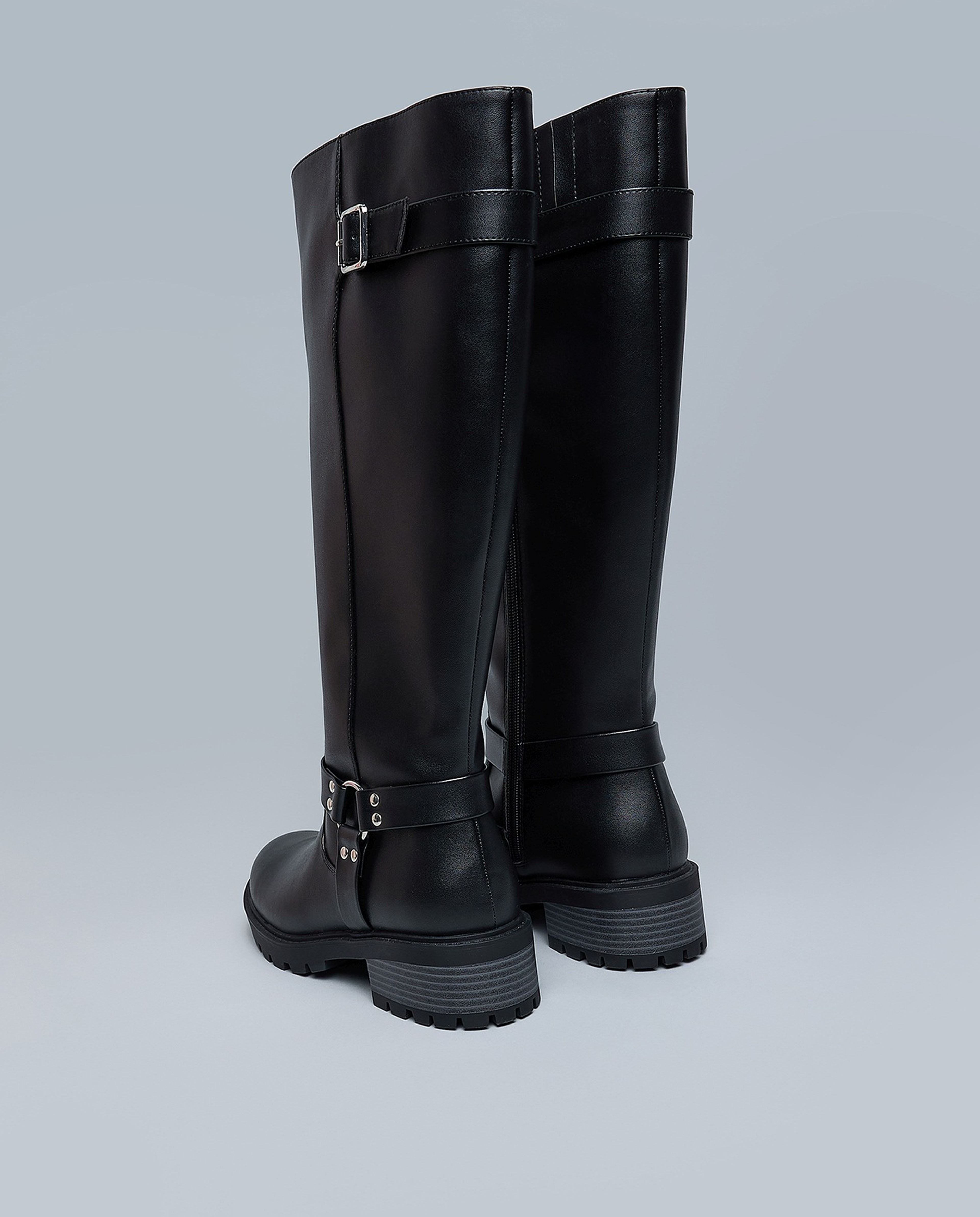 Textured Knee High Boots