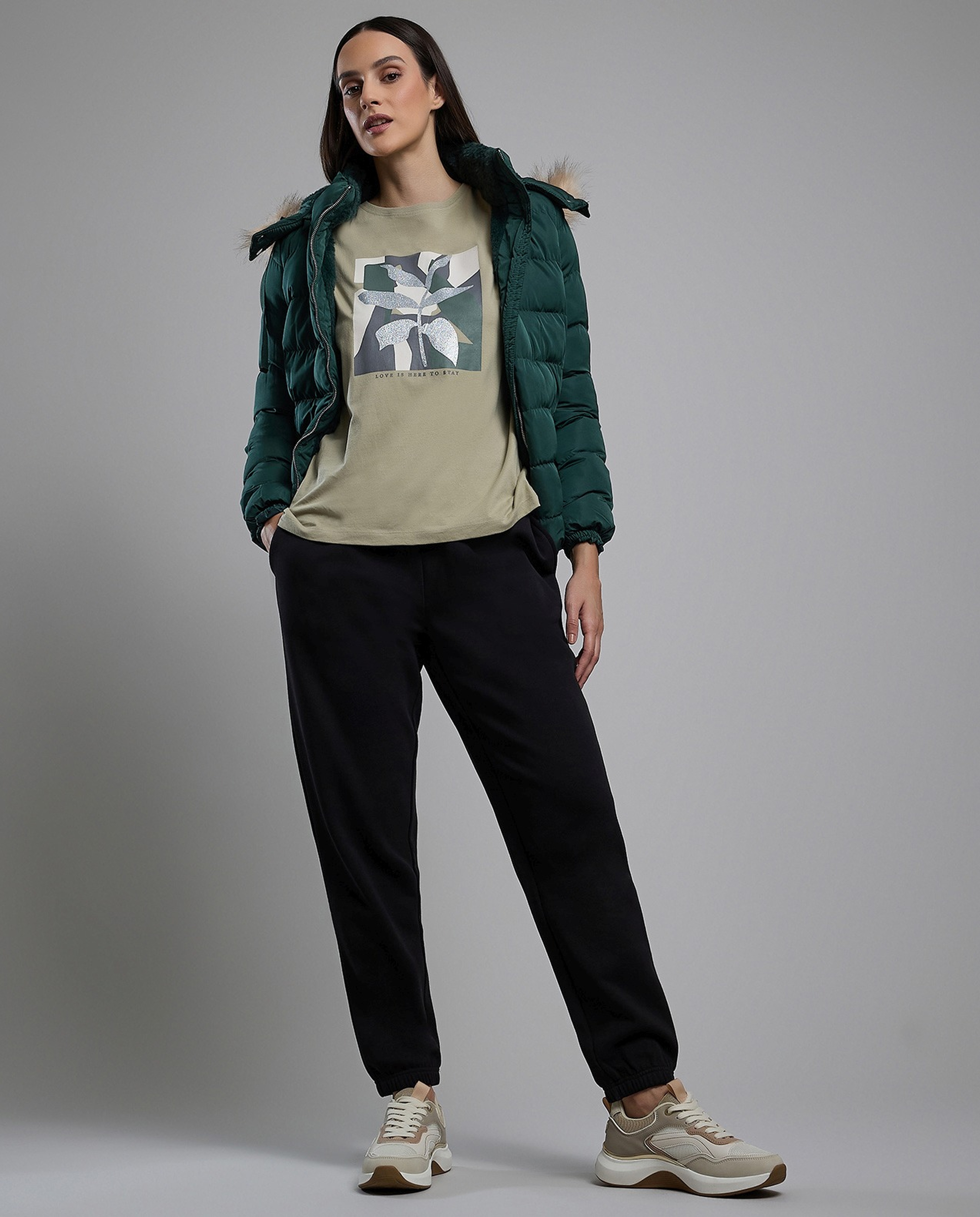 Printed T-Shirt with Crew Neck and Short Sleeves