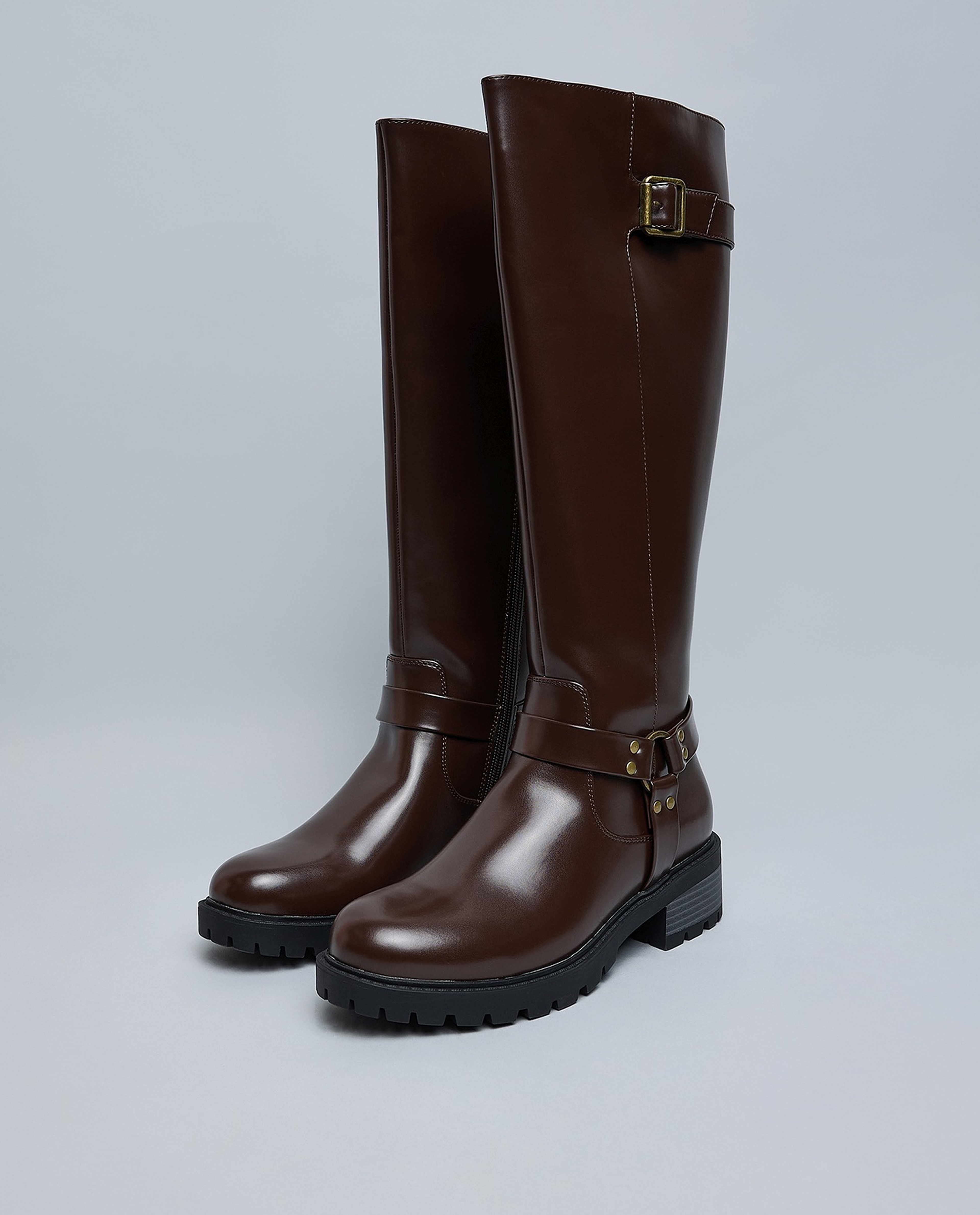 Textured Knee High Boots