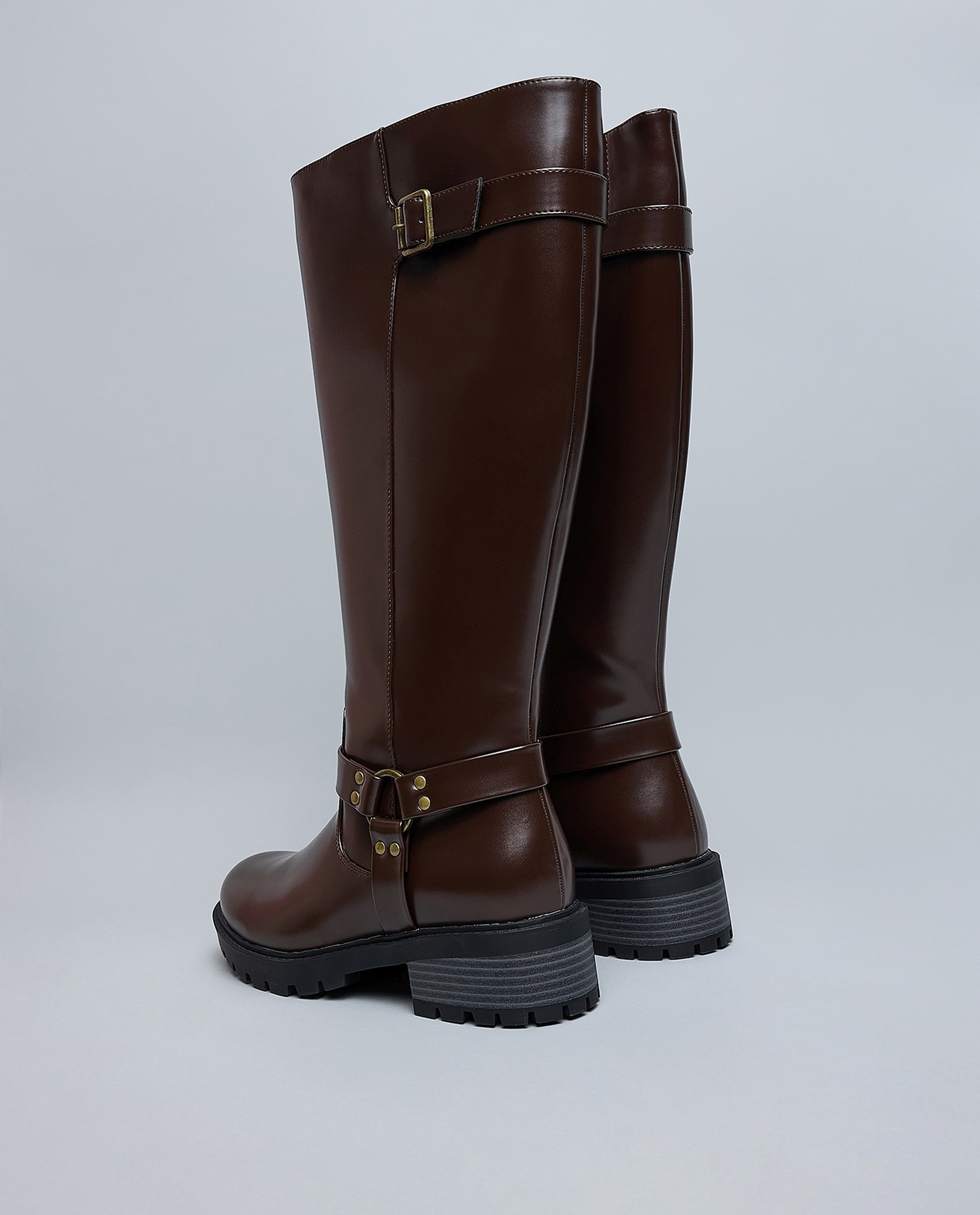 Textured Knee High Boots