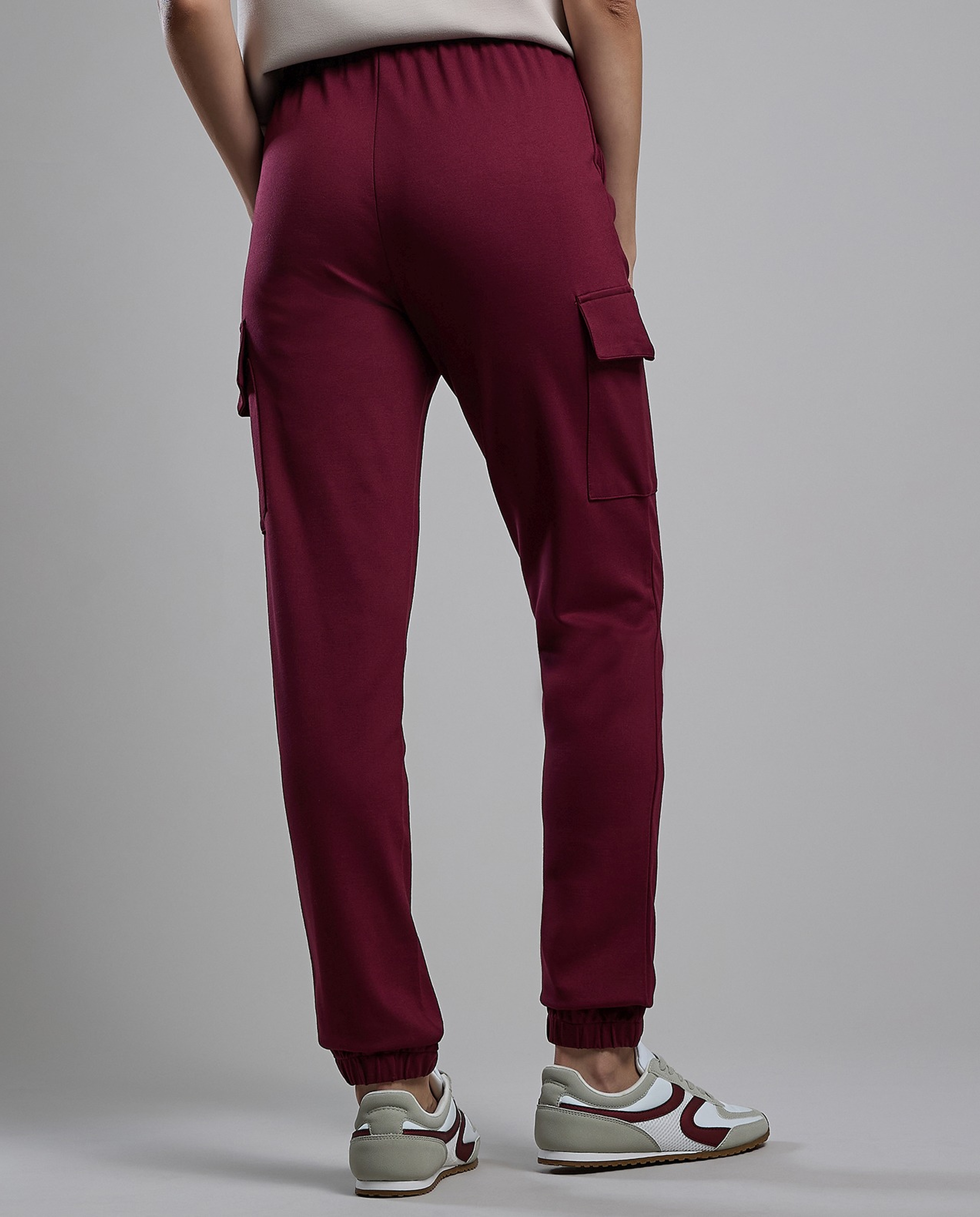 Solid Joggers with Drawstring Waist