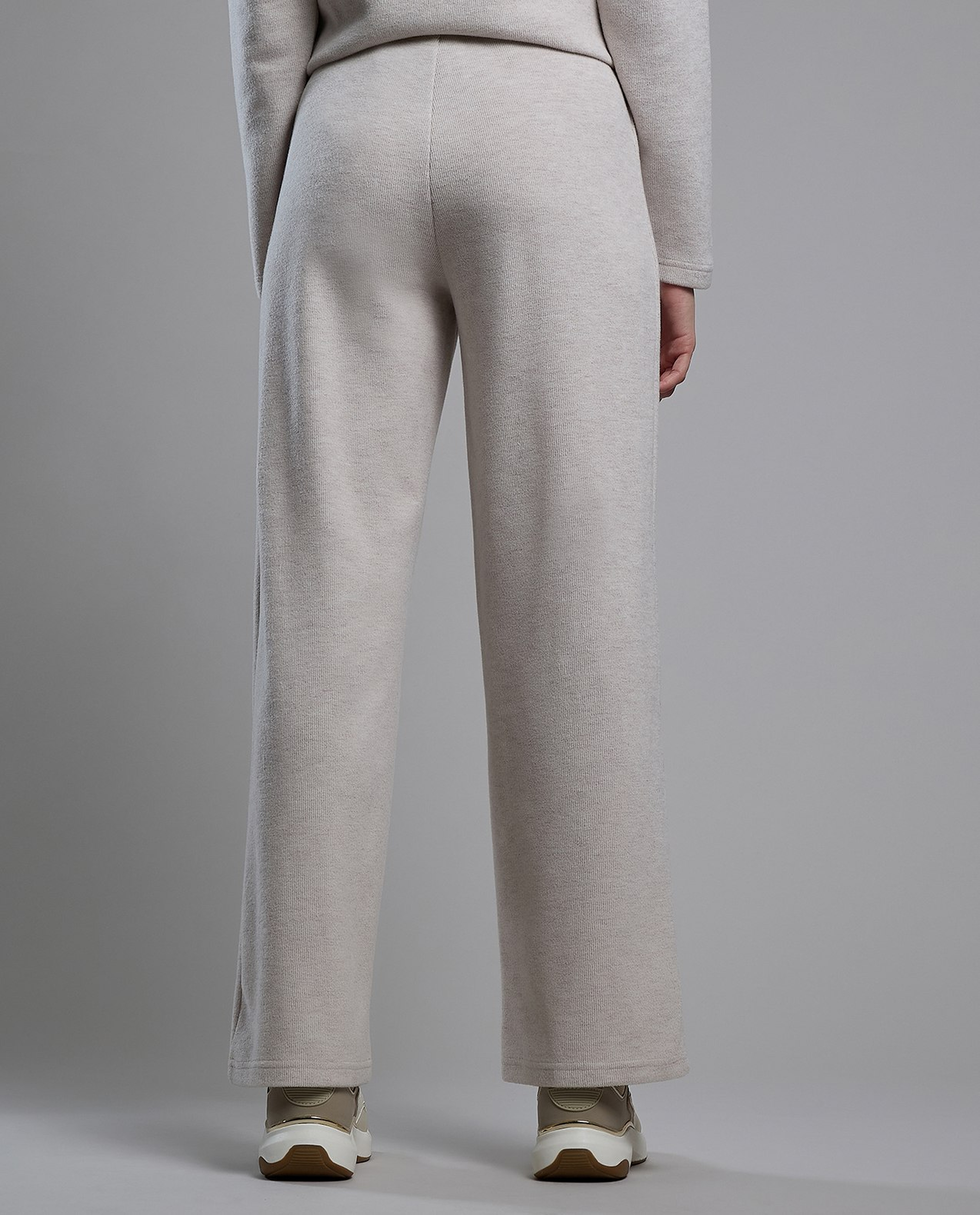 Ribbed Pants with Drawstring Waist