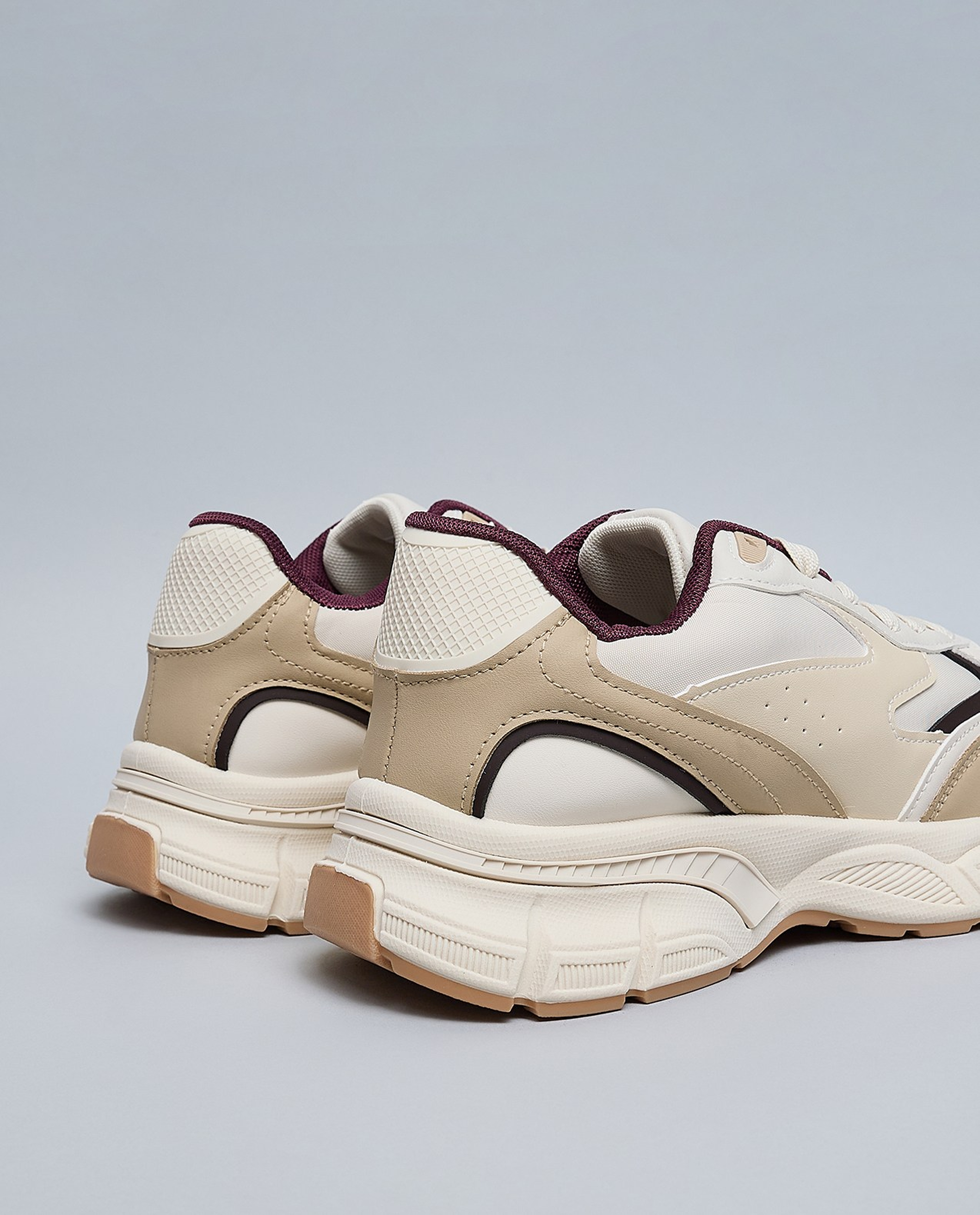 Color Block Lace Up Sneakers