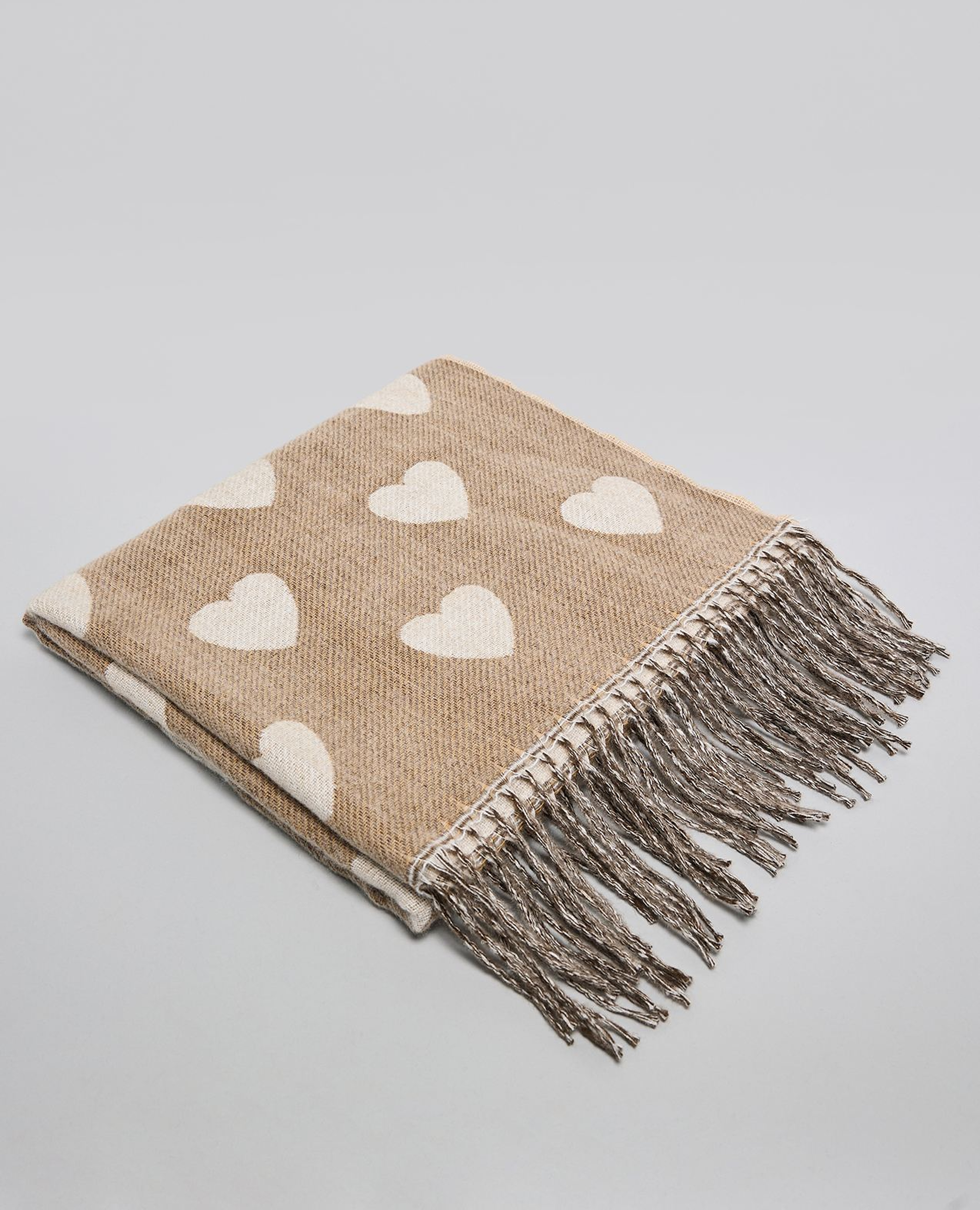 Heart Patterned Scarf
