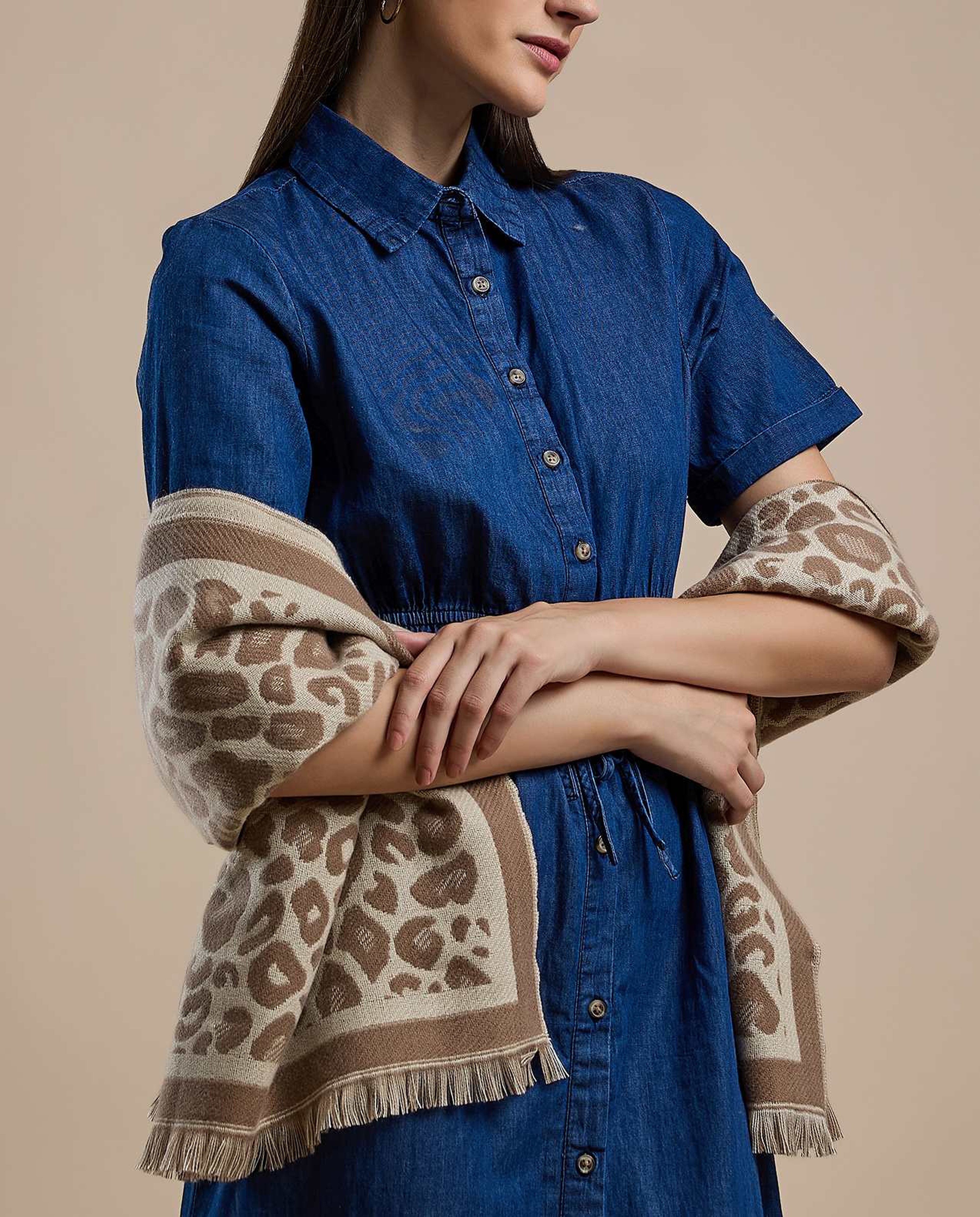 Animal Patterned Scarf