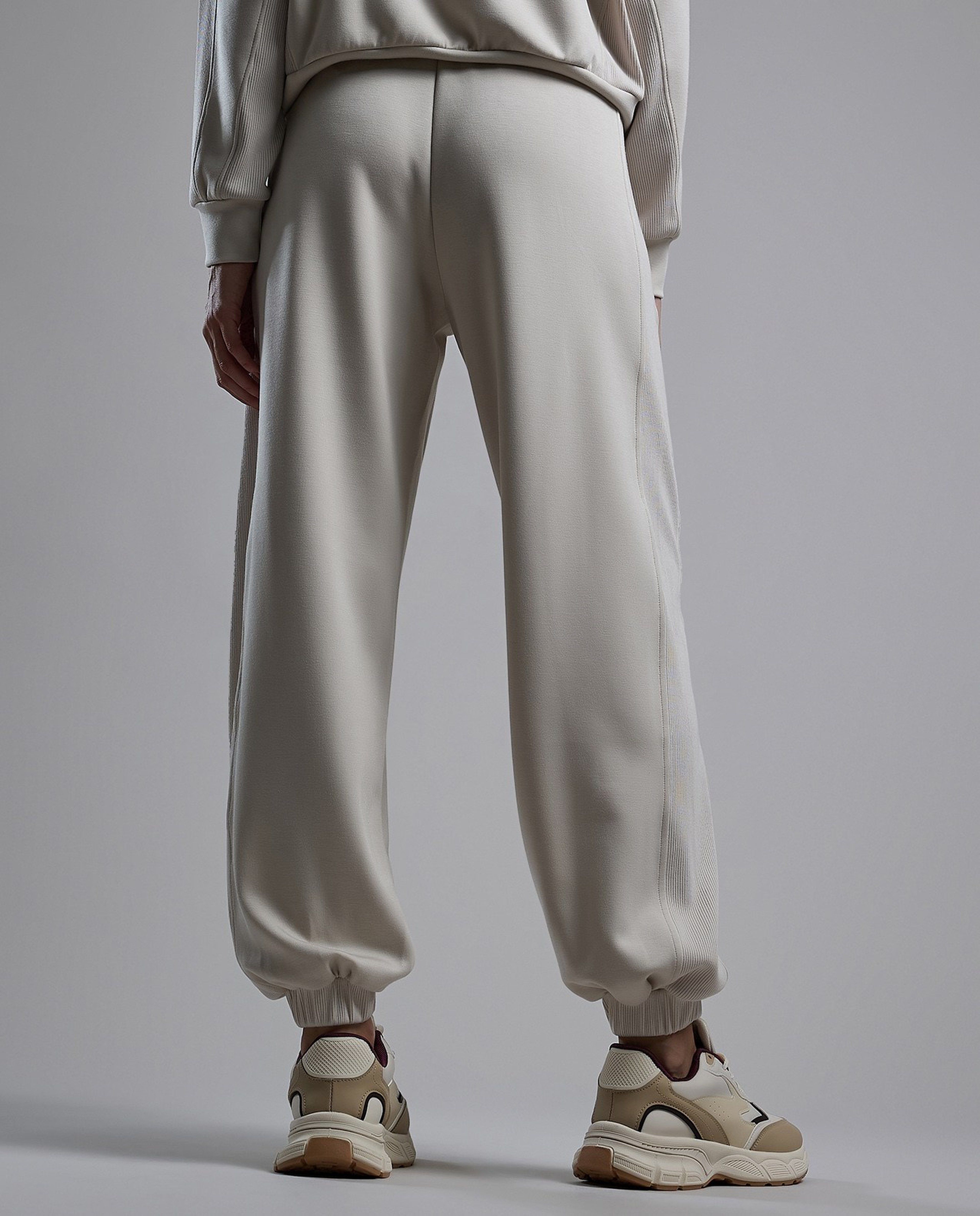 Solid Joggers with Drawstring Waist