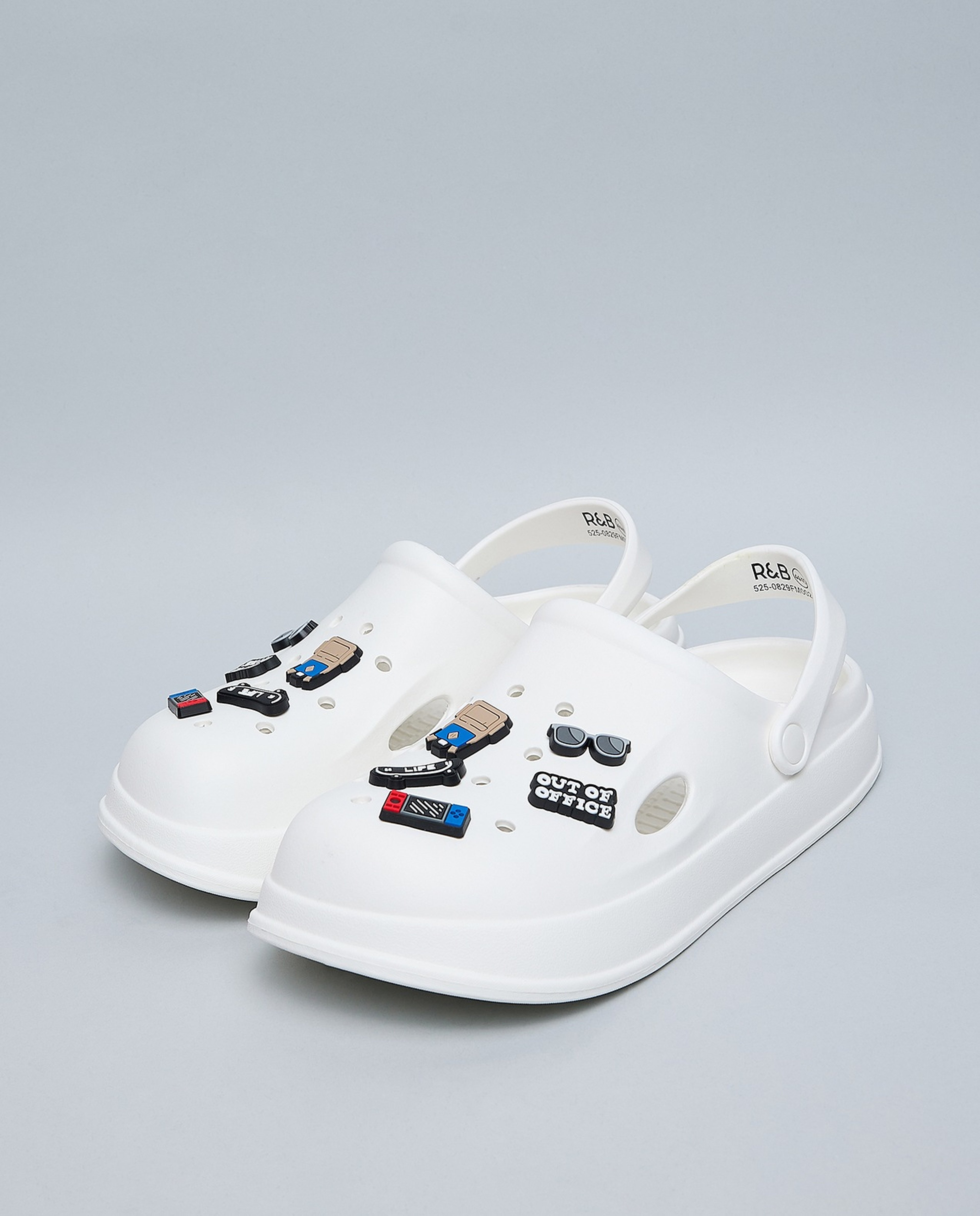 Charm Detail Slingback Clogs