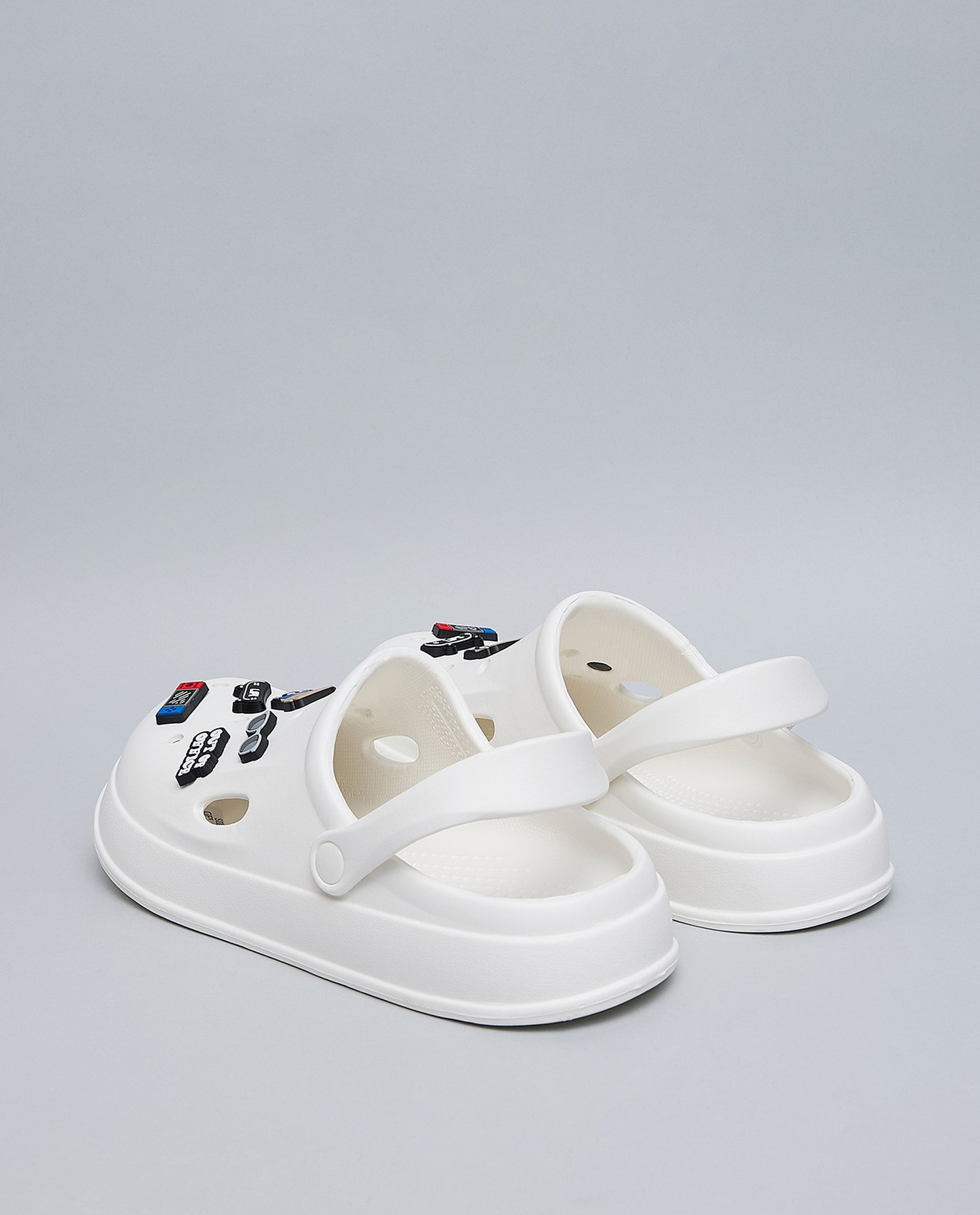 Charm Detail Slingback Clogs