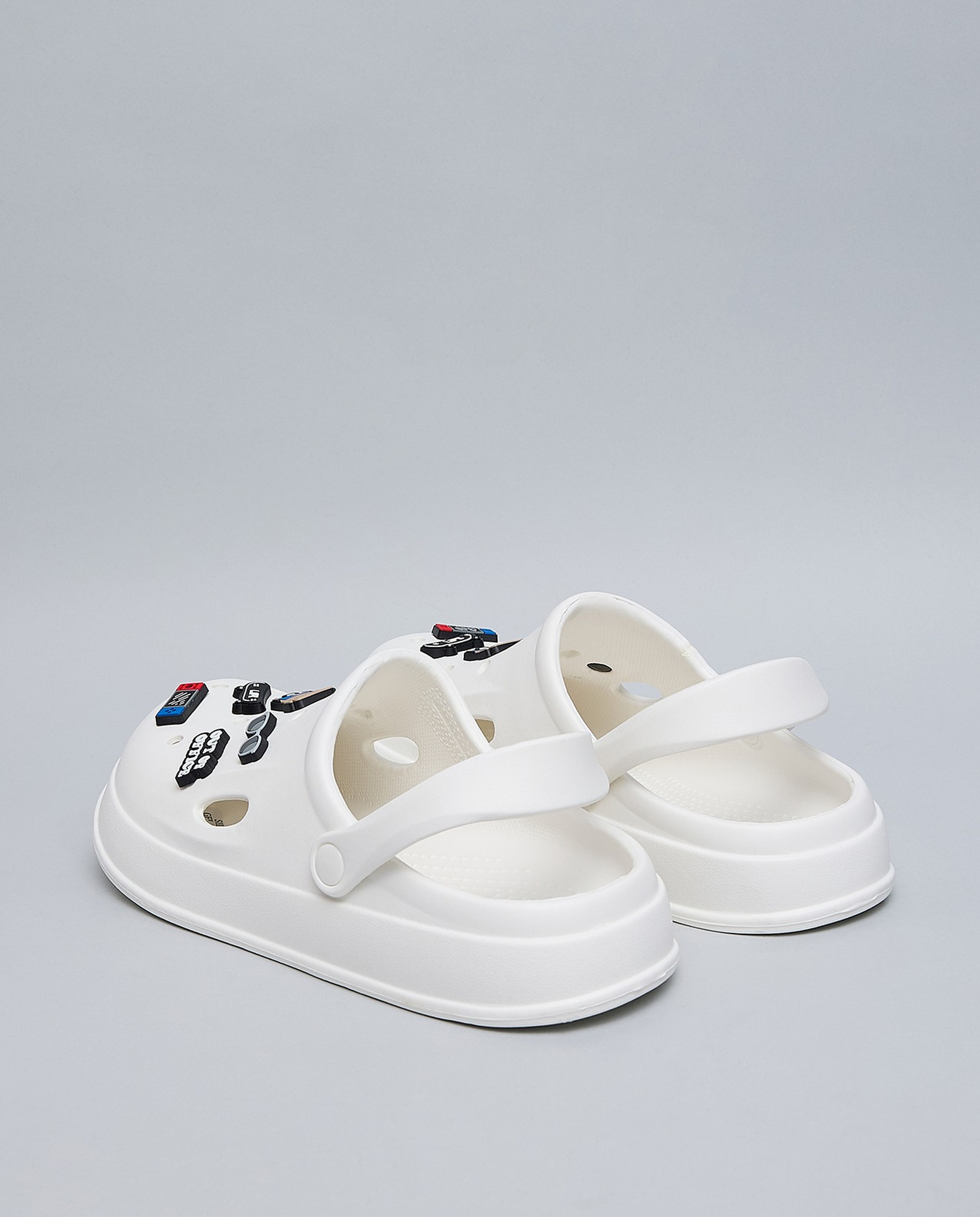 Charm Detail Slingback Clogs