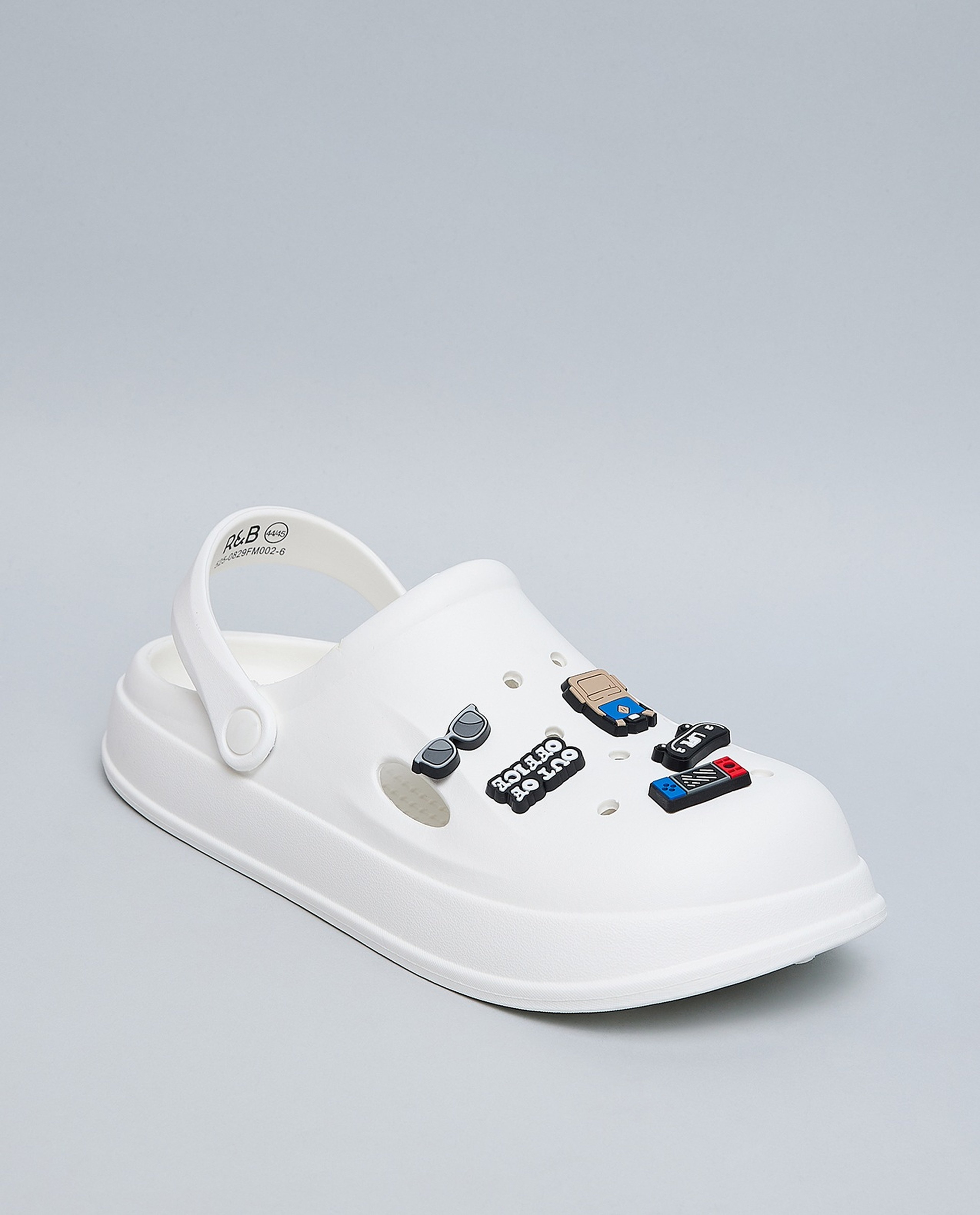 Charm Detail Slingback Clogs