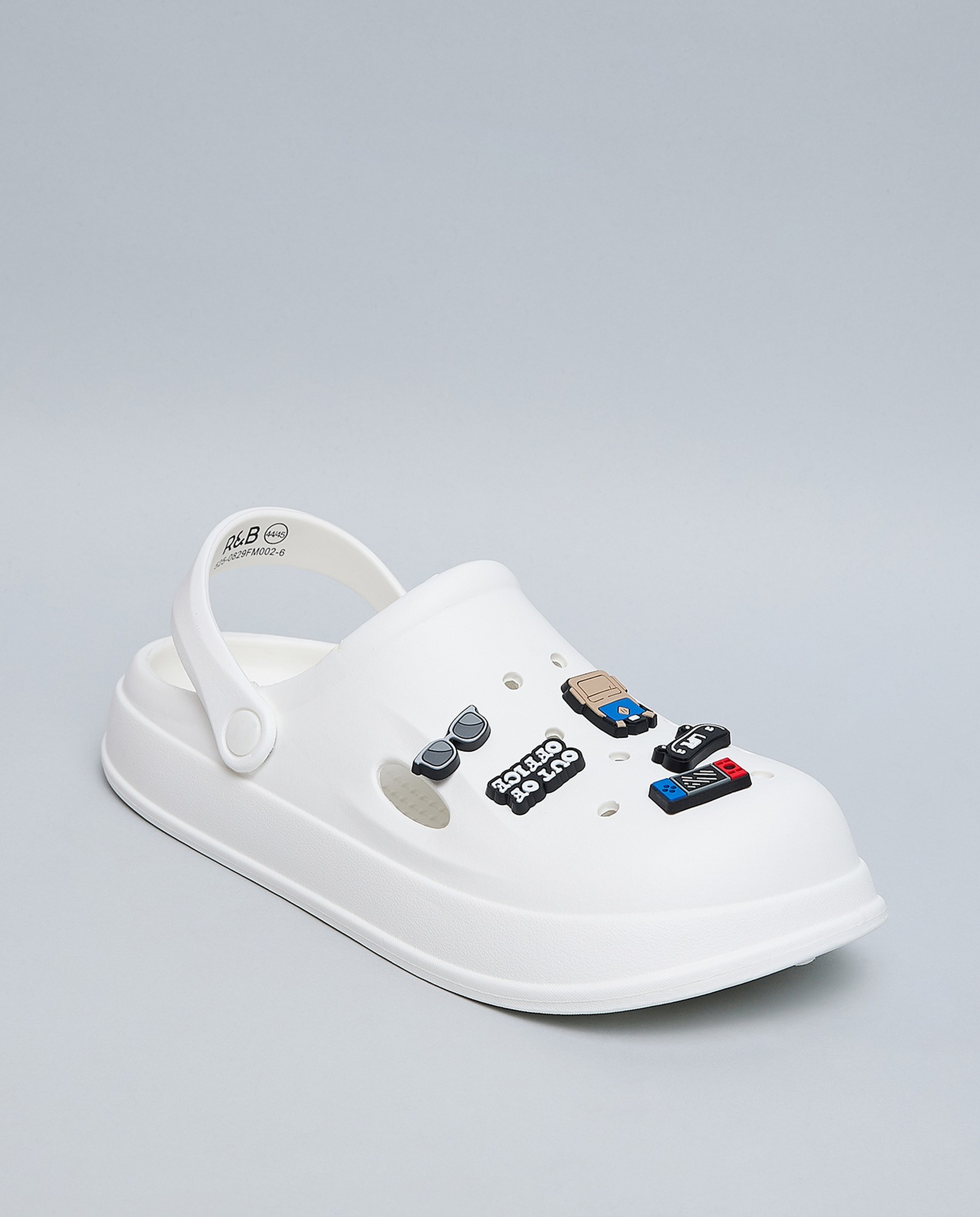 Charm Detail Slingback Clogs