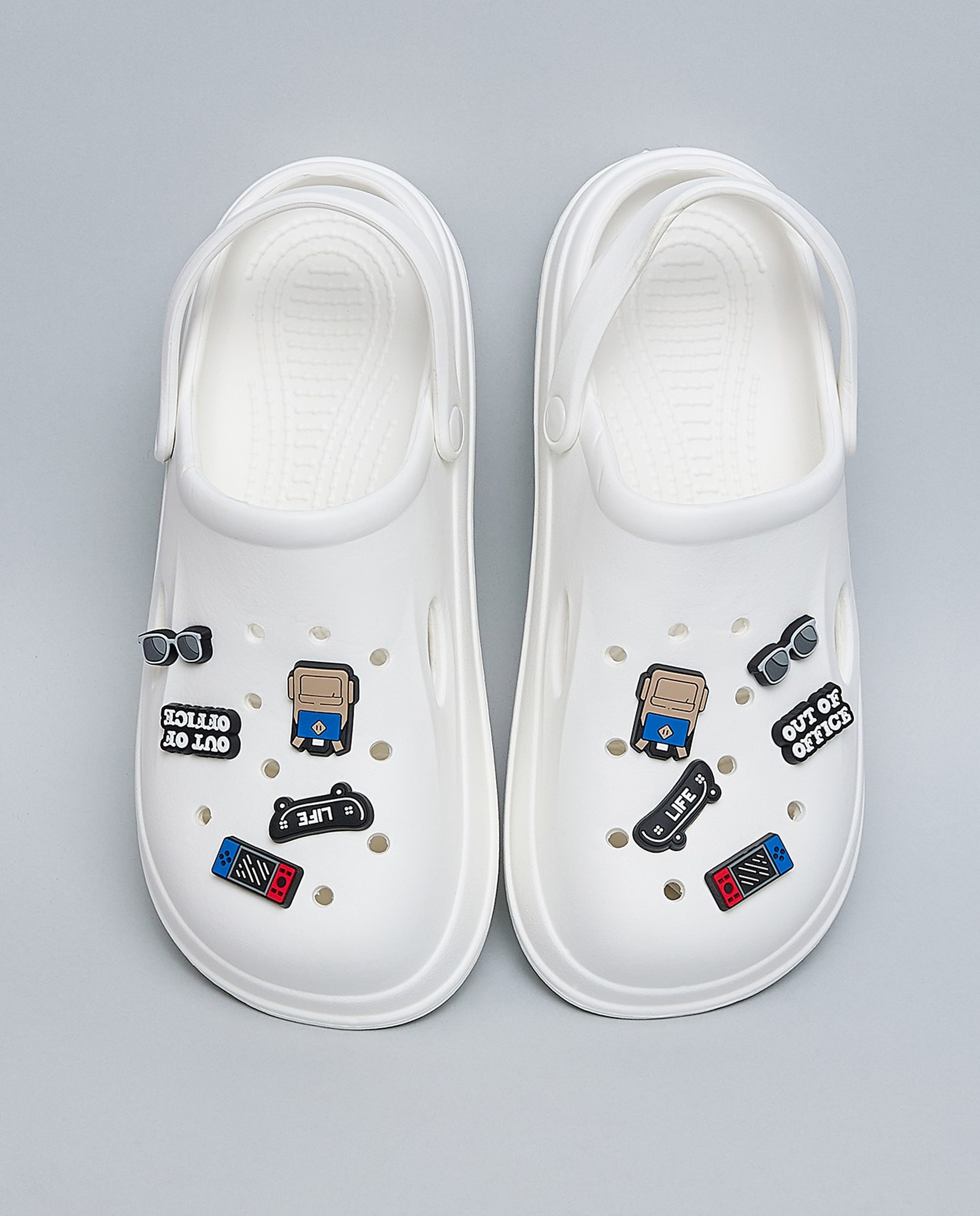 Charm Detail Slingback Clogs