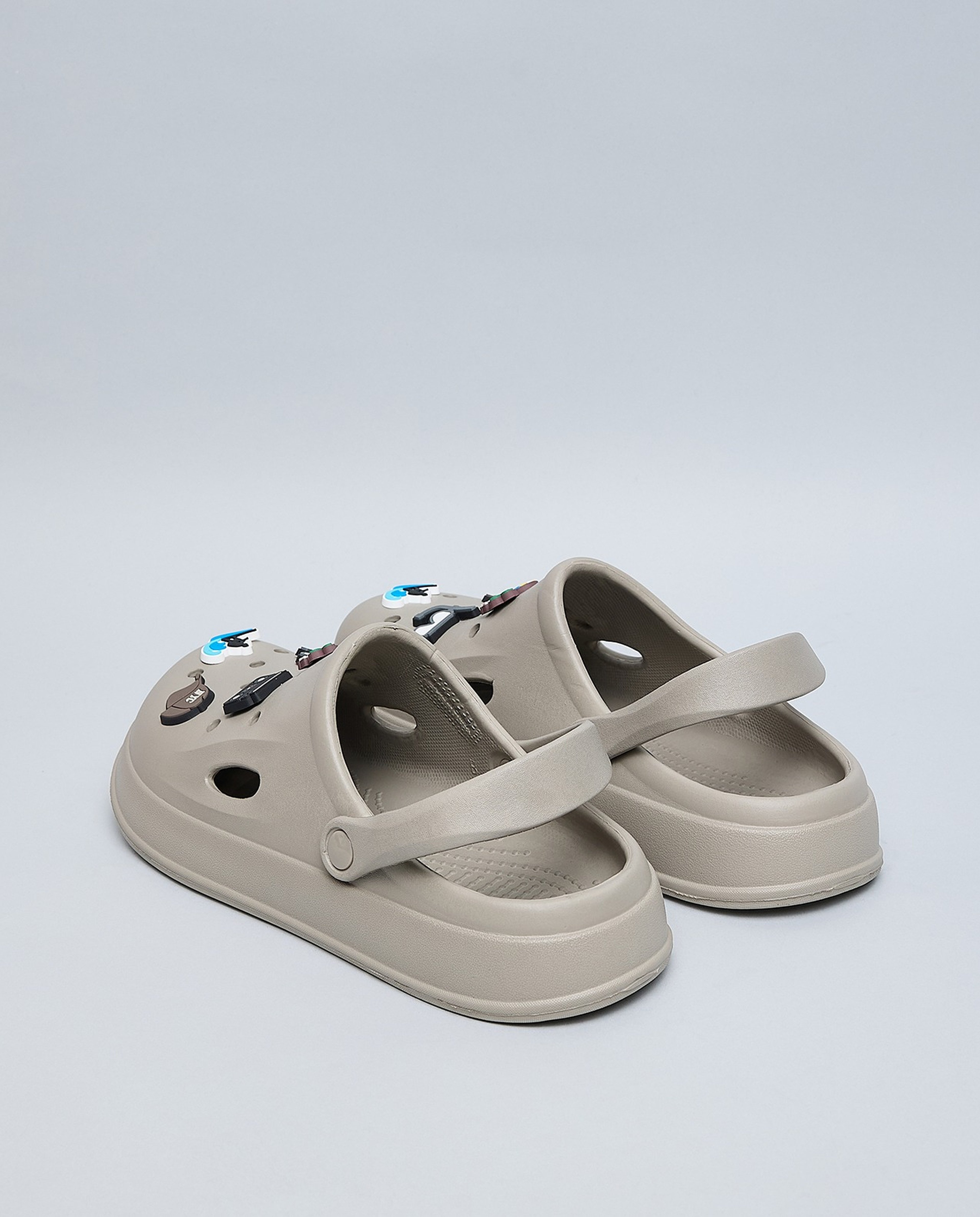 Charm Detail Slingback Clogs