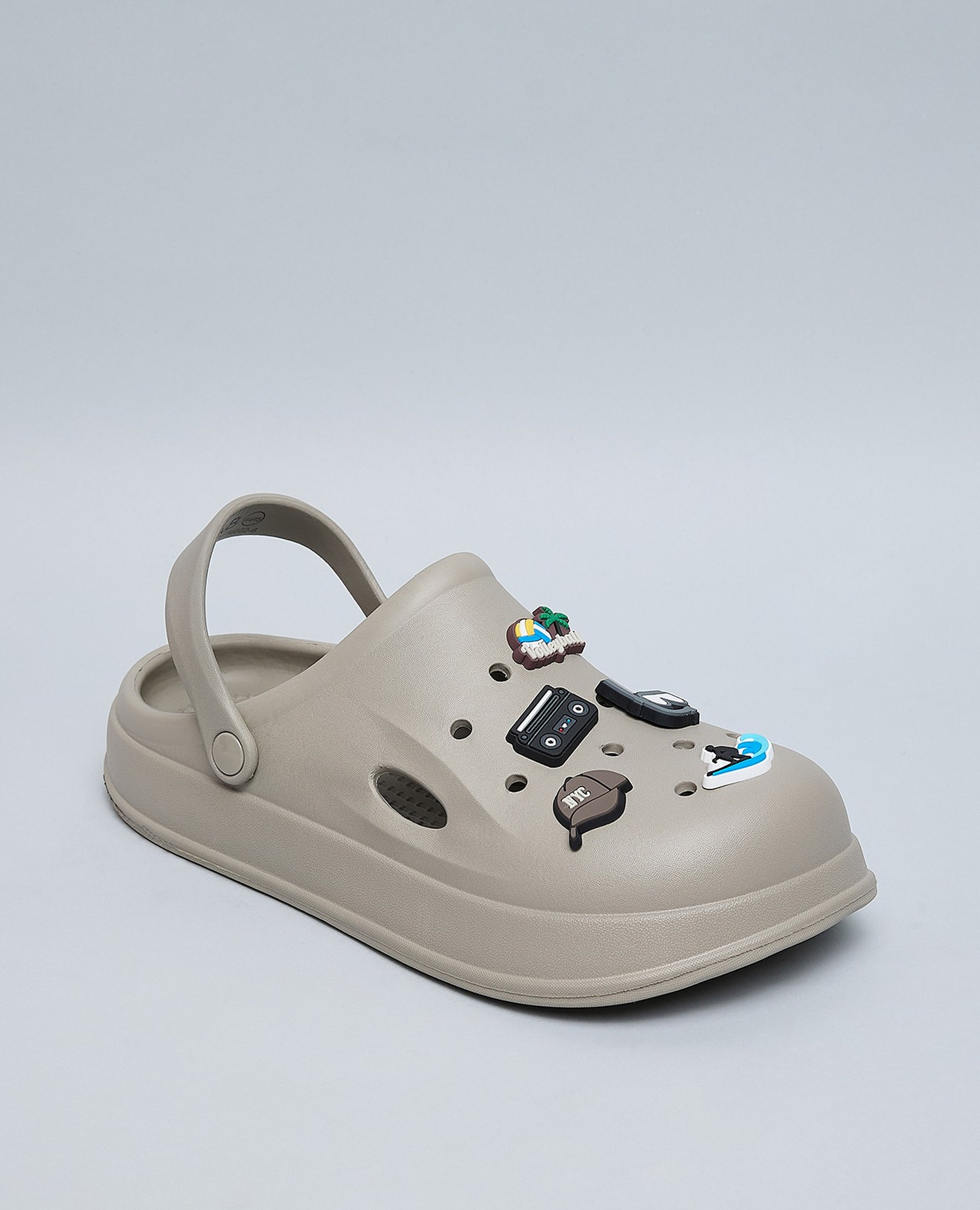 Charm Detail Slingback Clogs