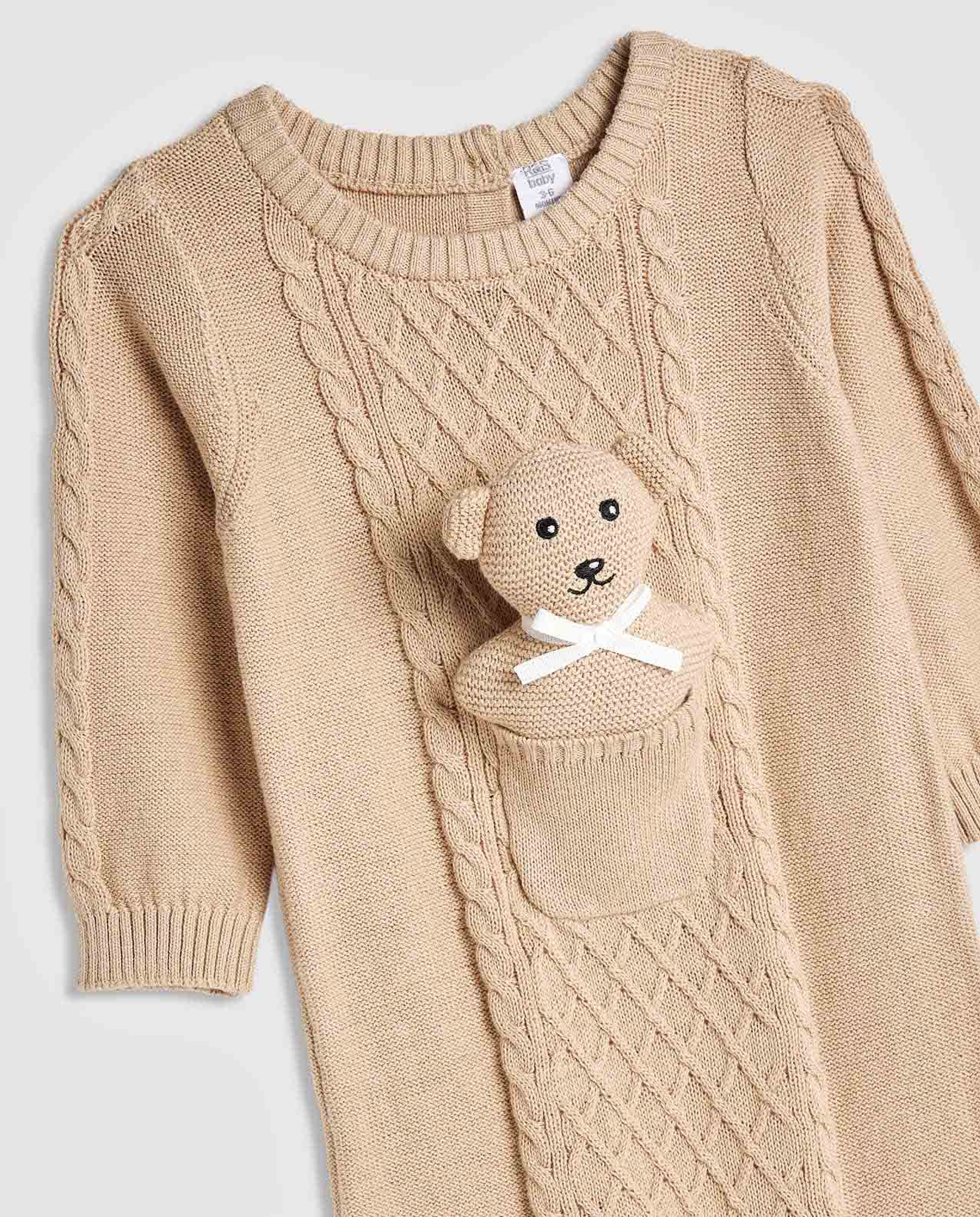 Knitted Sleepsuit with Toy Set