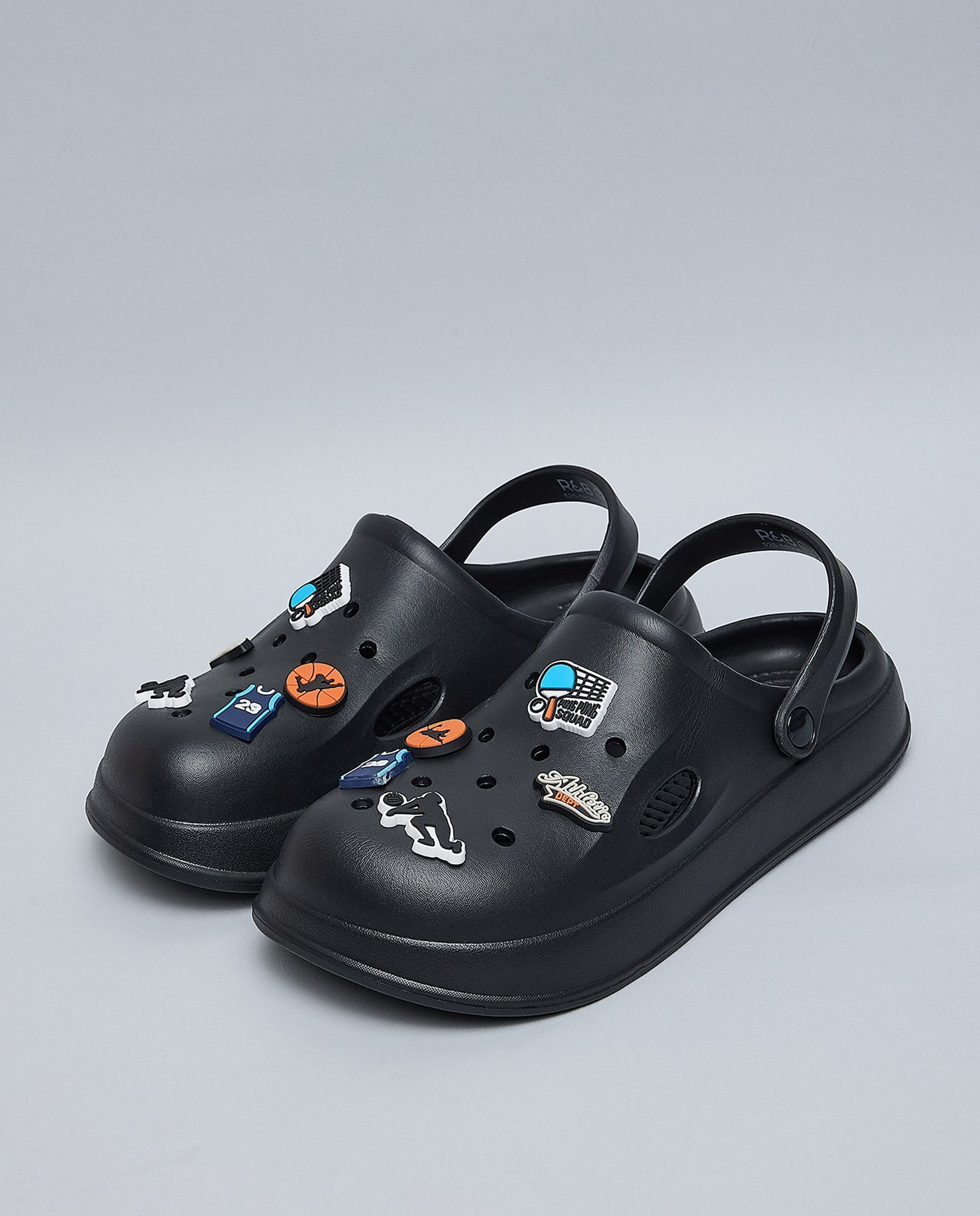 Charm Detail Slingback Clogs