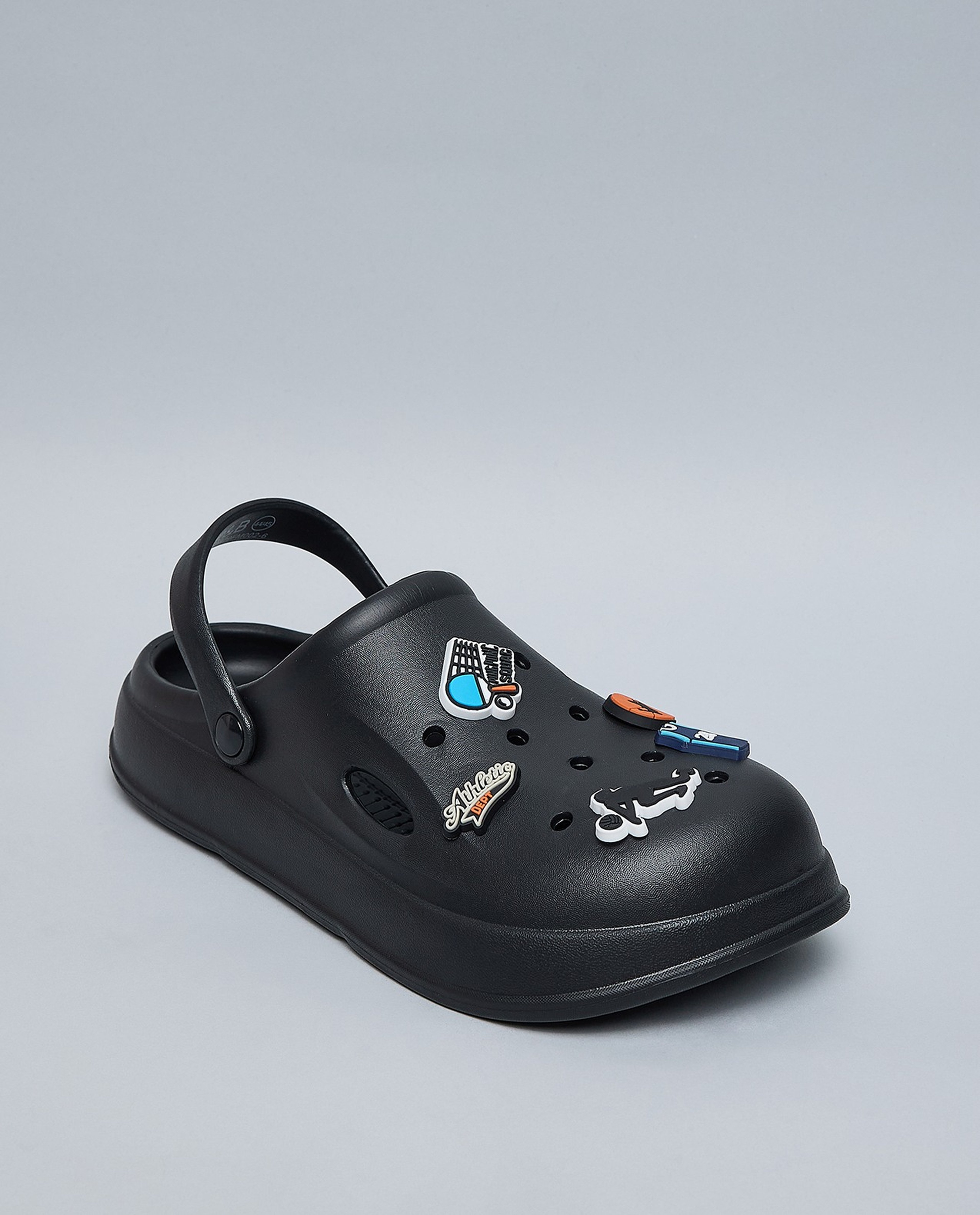 Charm Detail Slingback Clogs