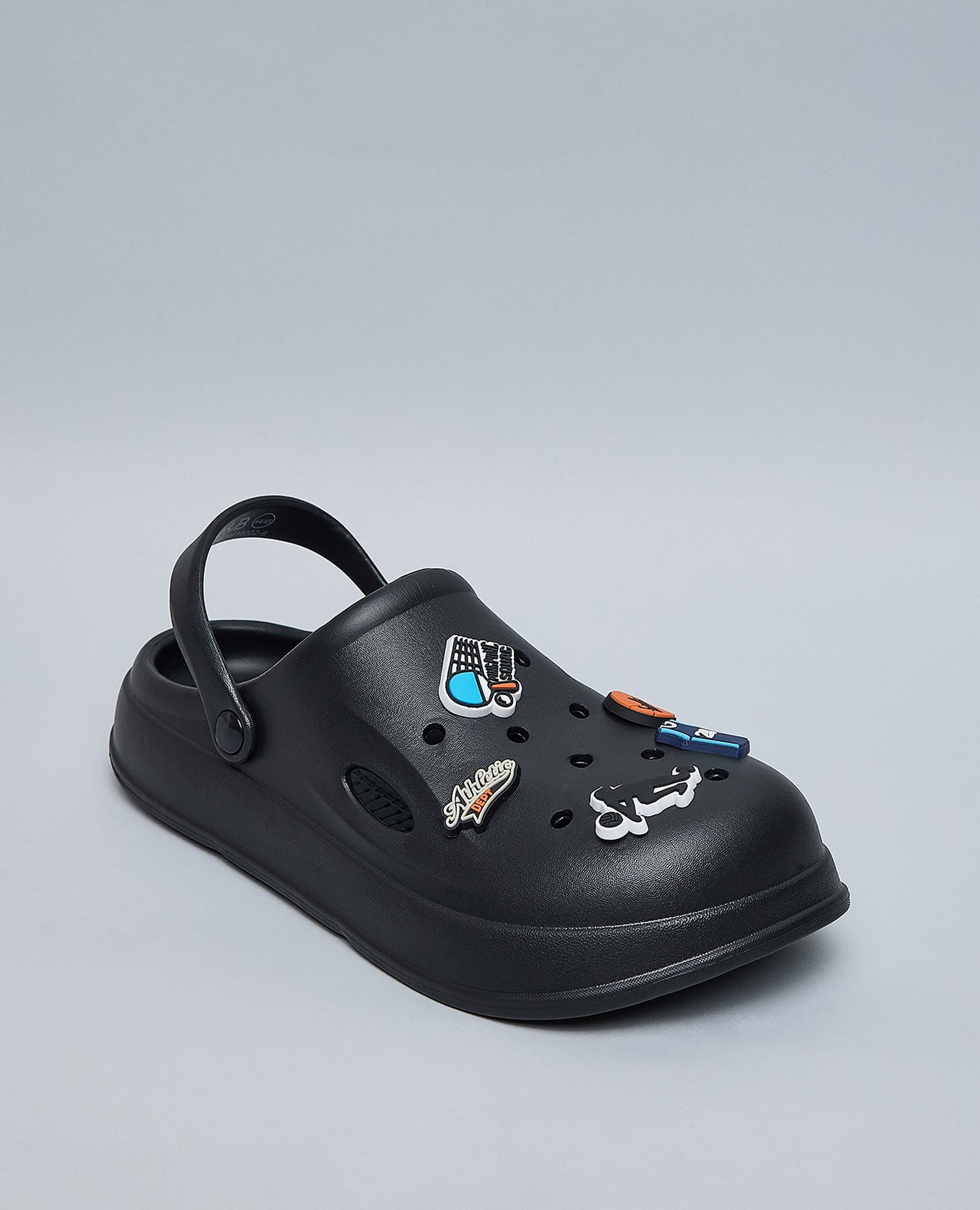 Charm Detail Slingback Clogs