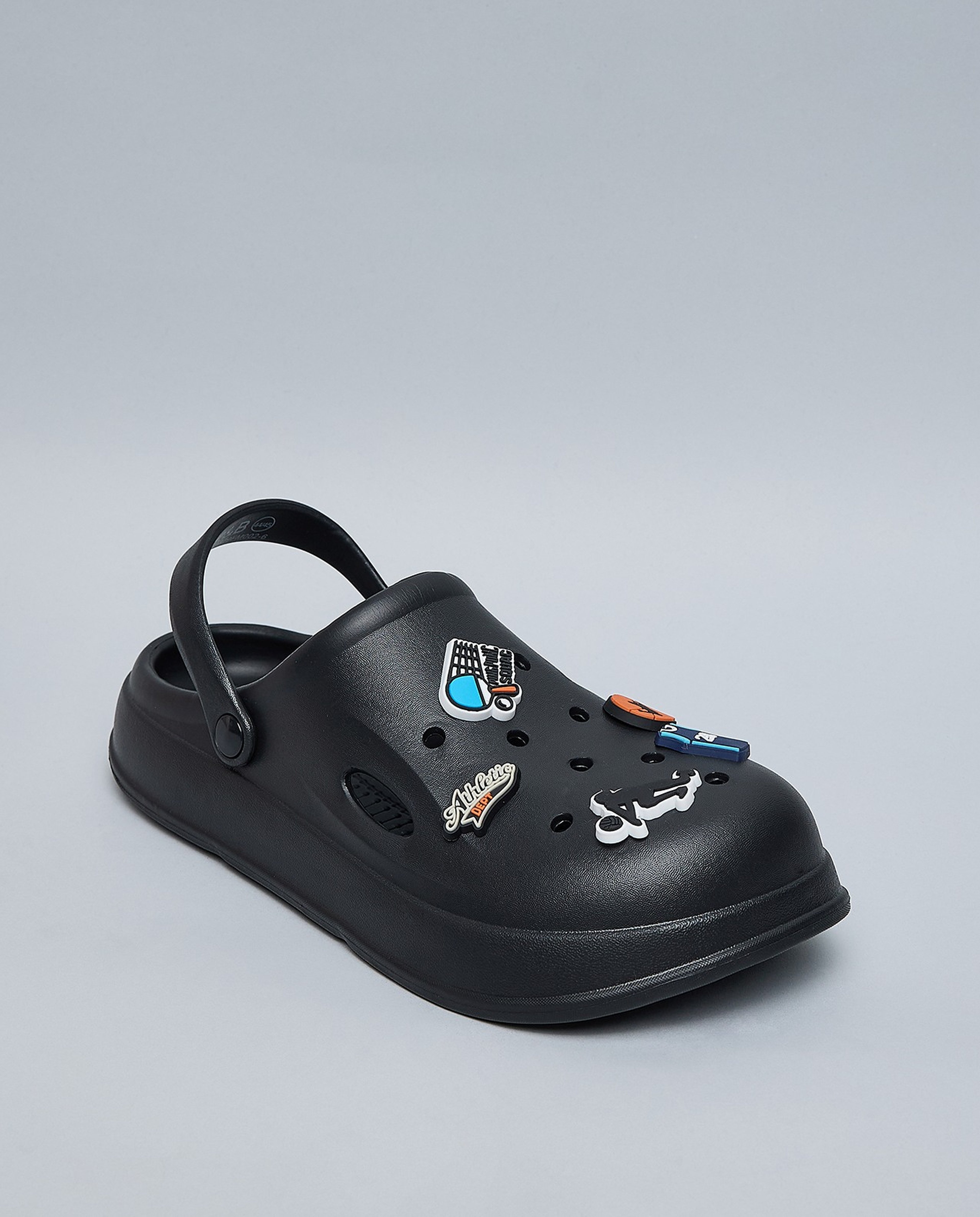 Charm Detail Slingback Clogs