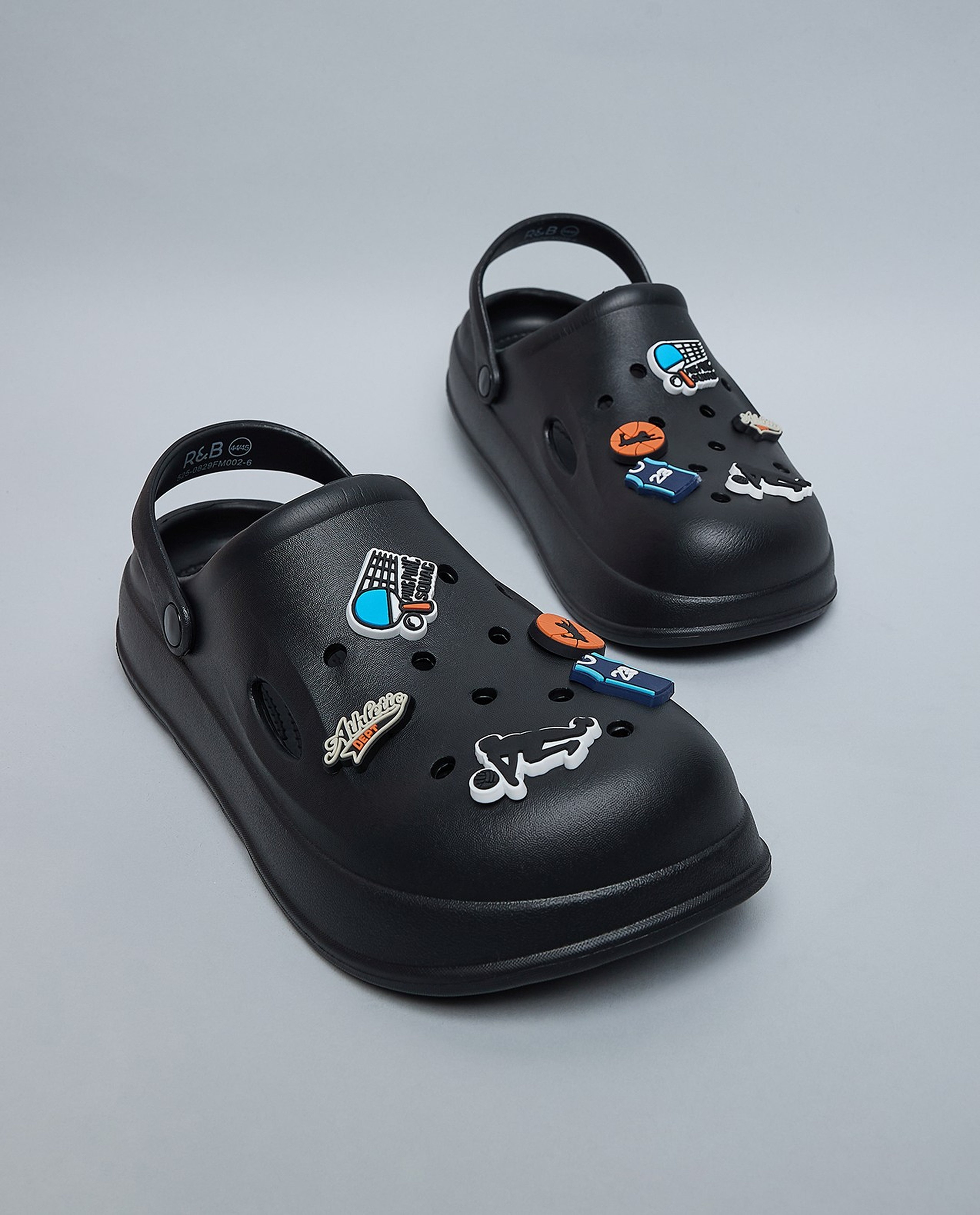 Charm Detail Slingback Clogs