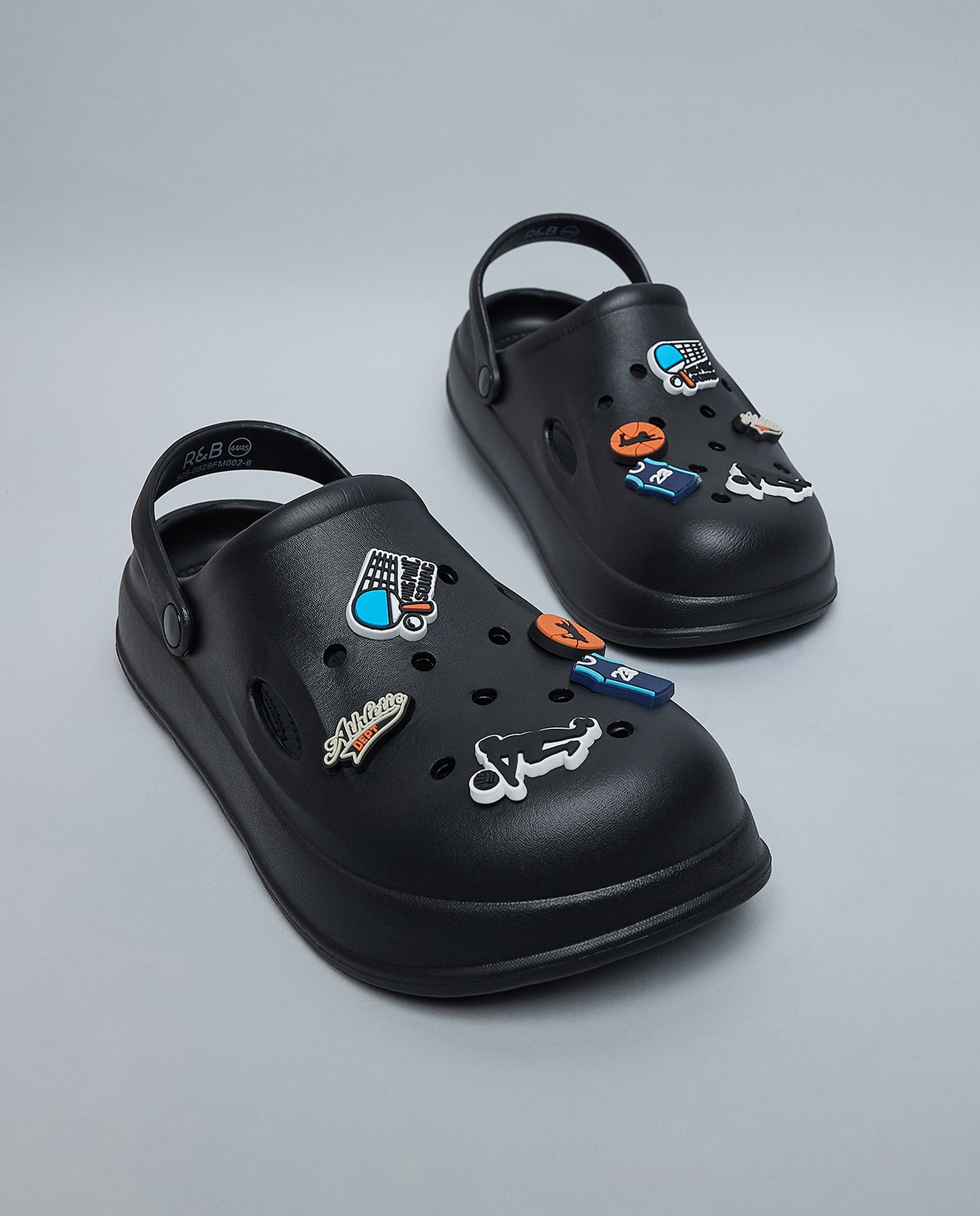 Charm Detail Slingback Clogs