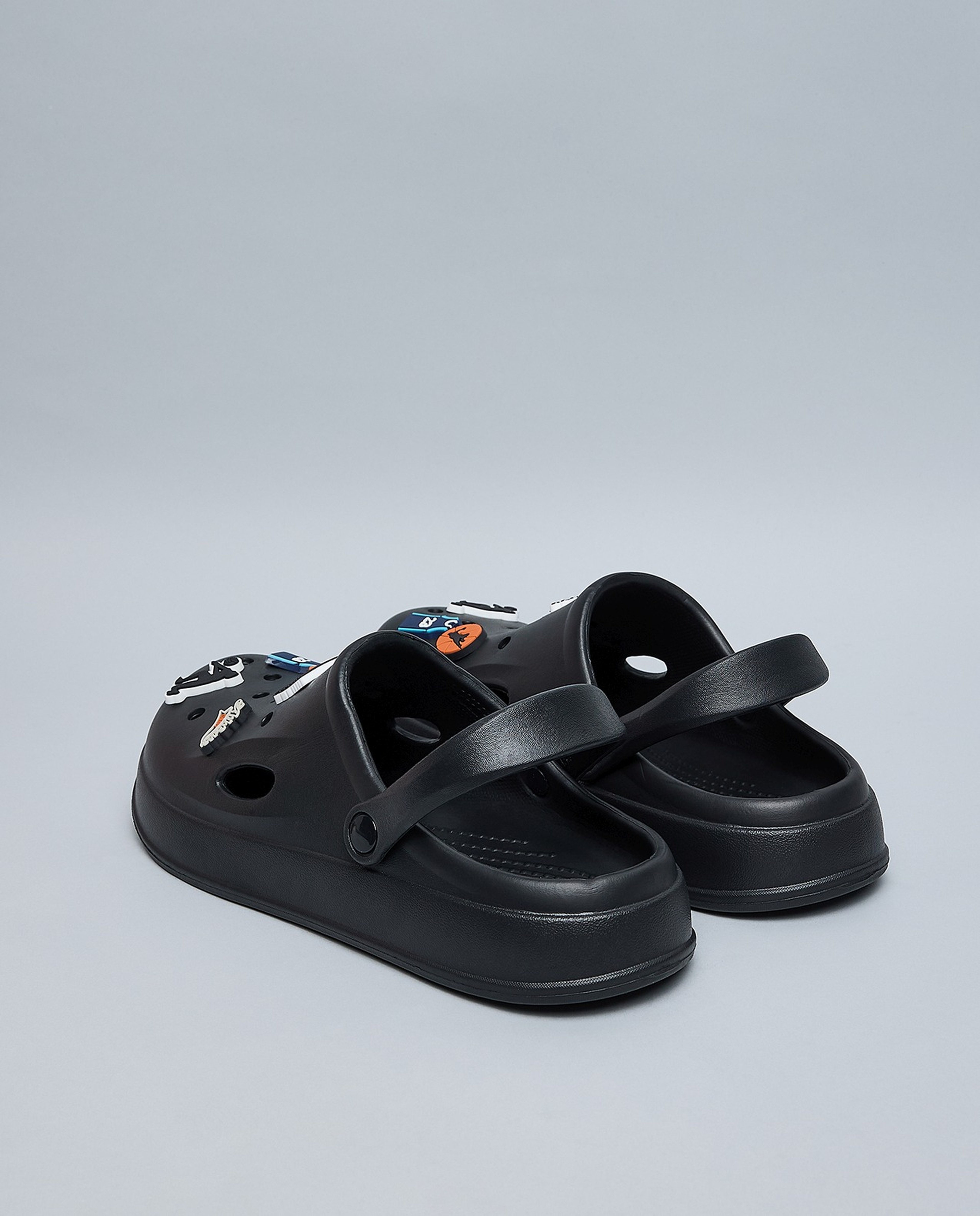 Charm Detail Slingback Clogs