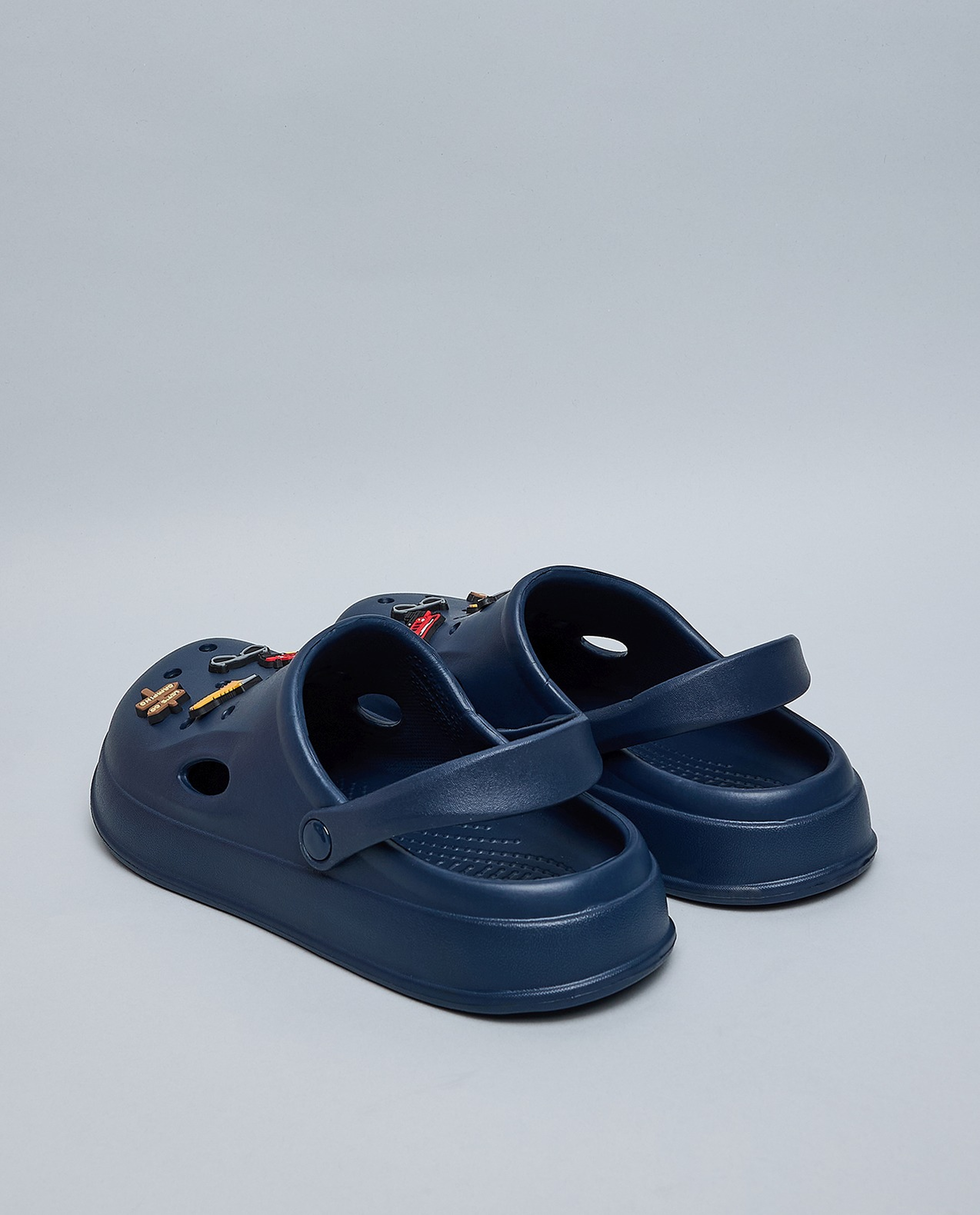 Charm Detail Slingback Clogs