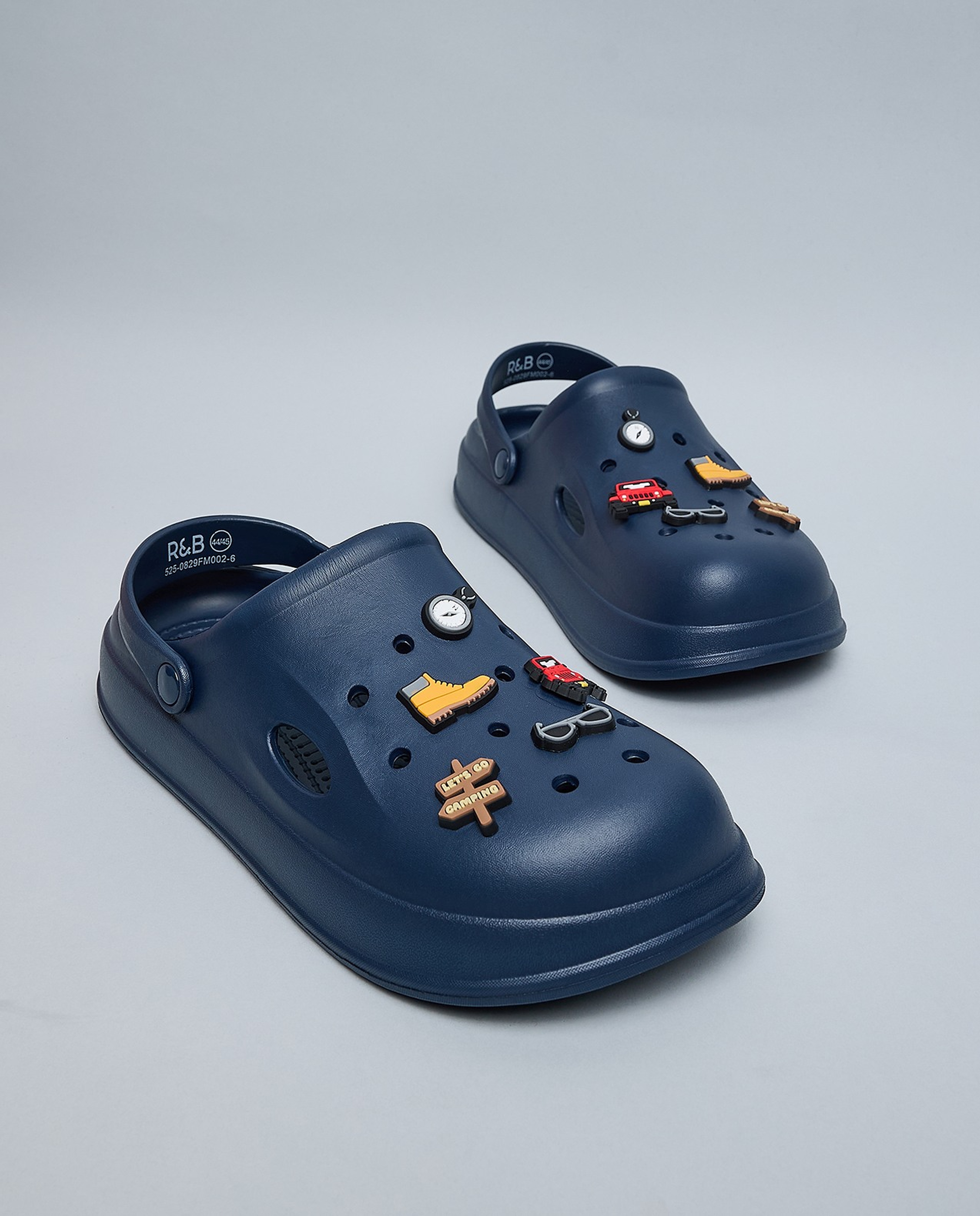 Charm Detail Slingback Clogs