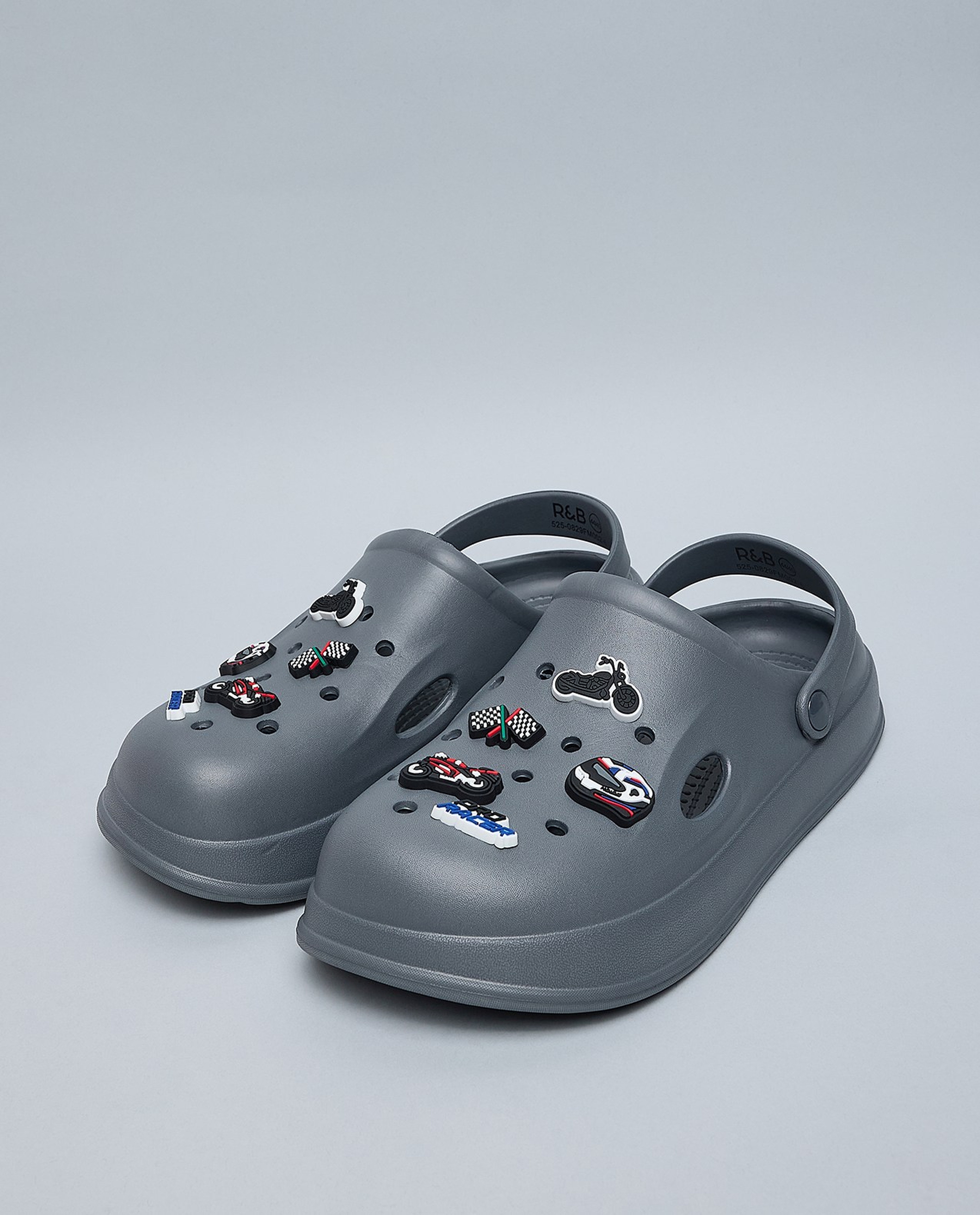 Charm Detail Slingback Clogs