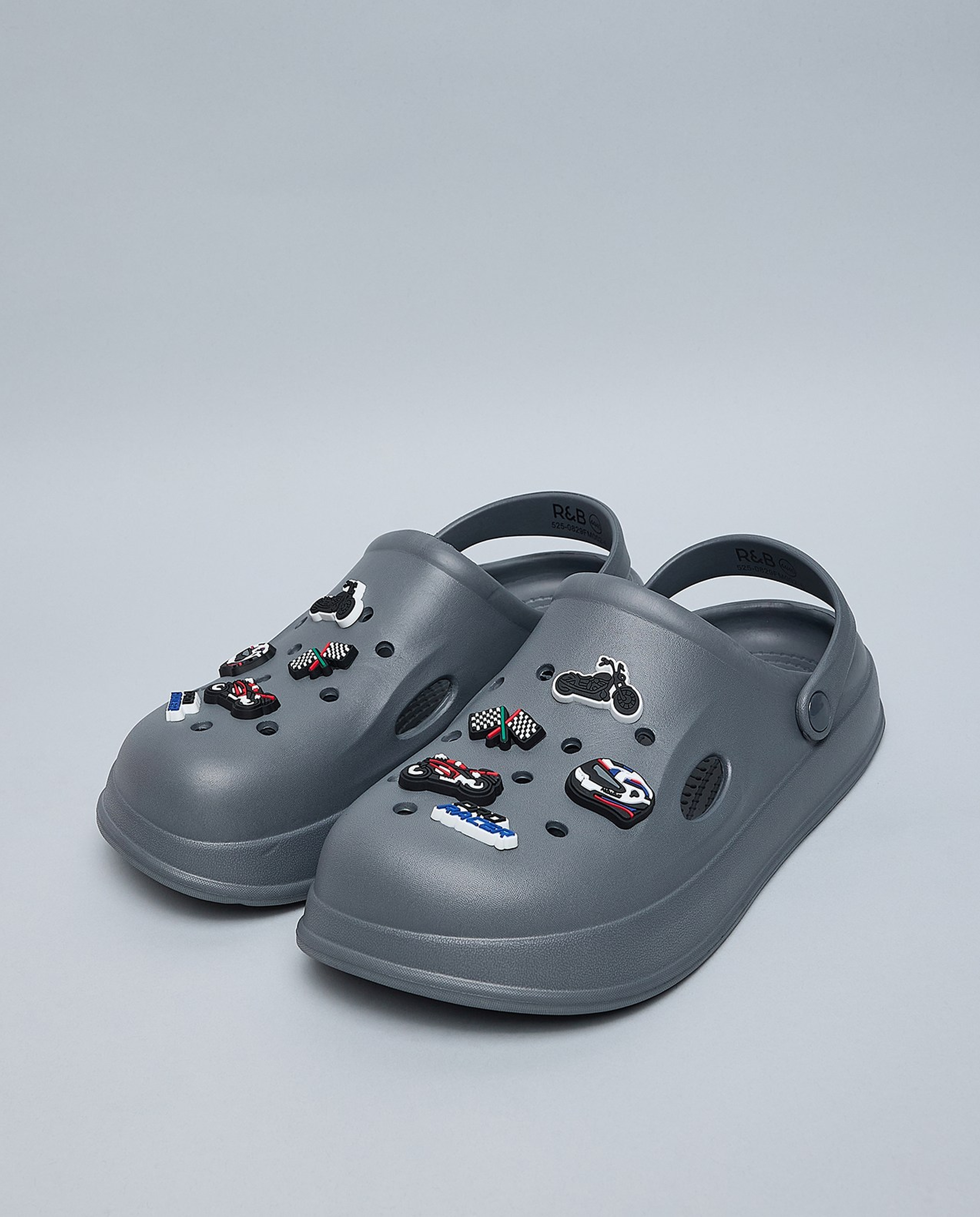 Charm Detail Slingback Clogs