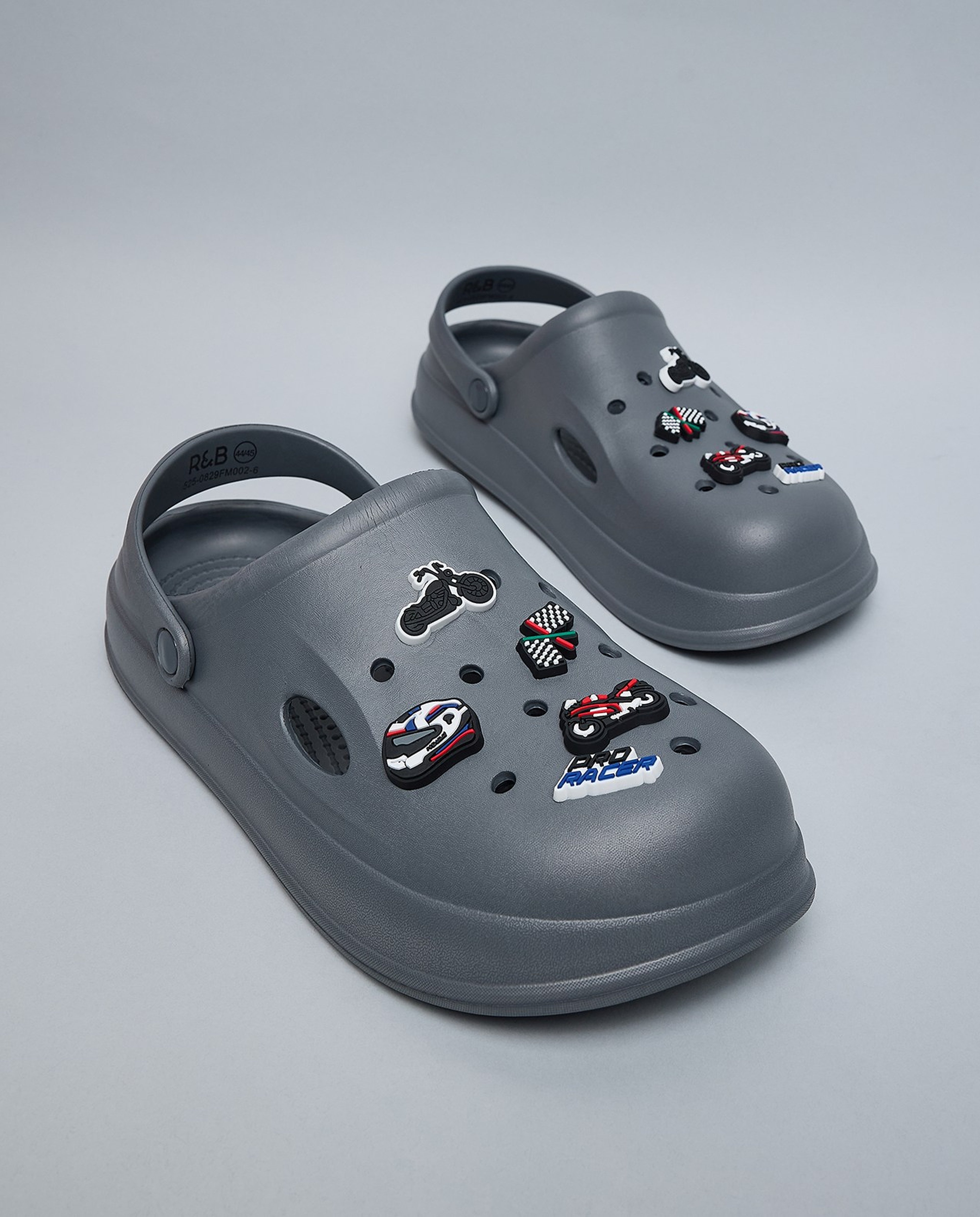 Charm Detail Slingback Clogs