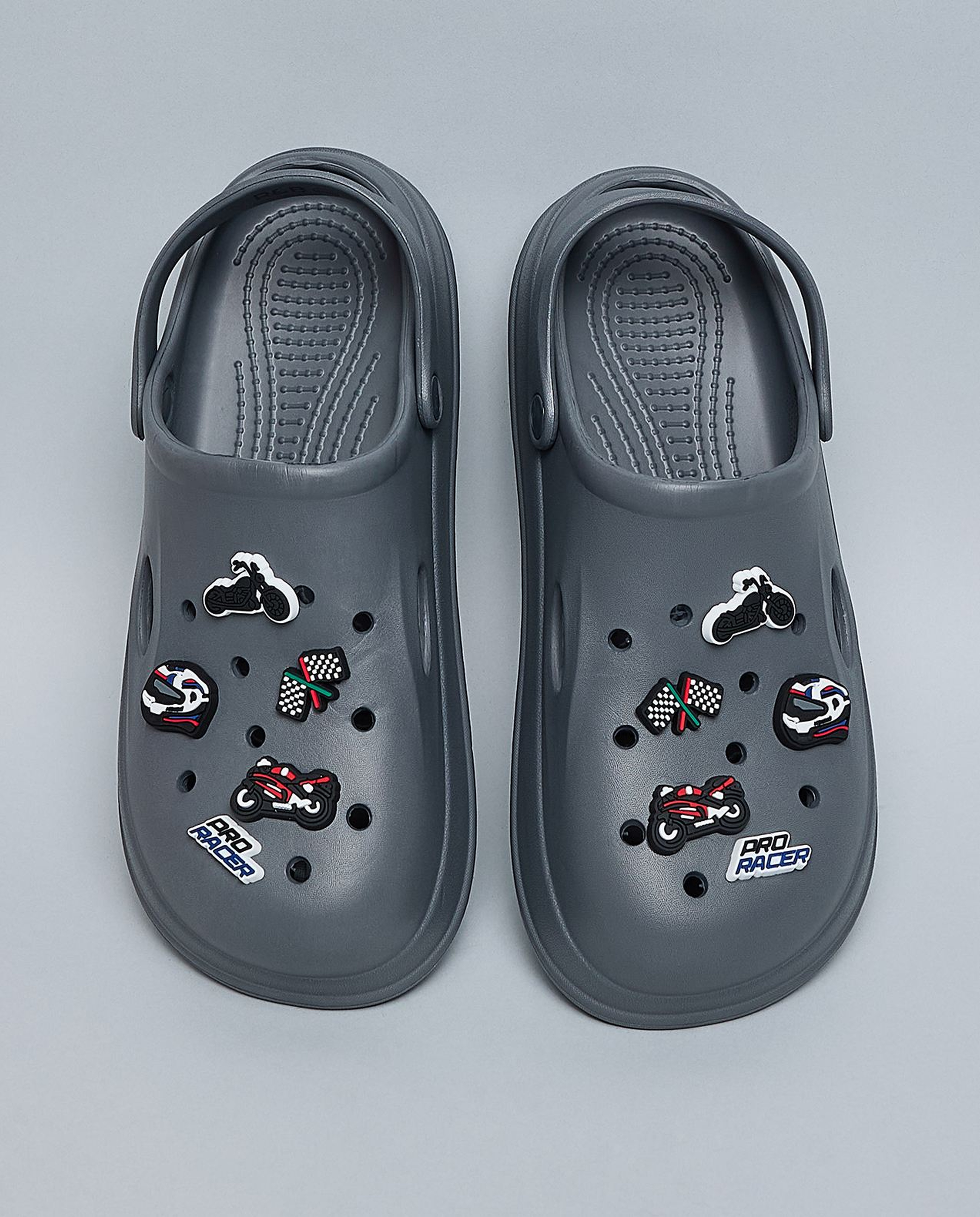 Charm Detail Slingback Clogs