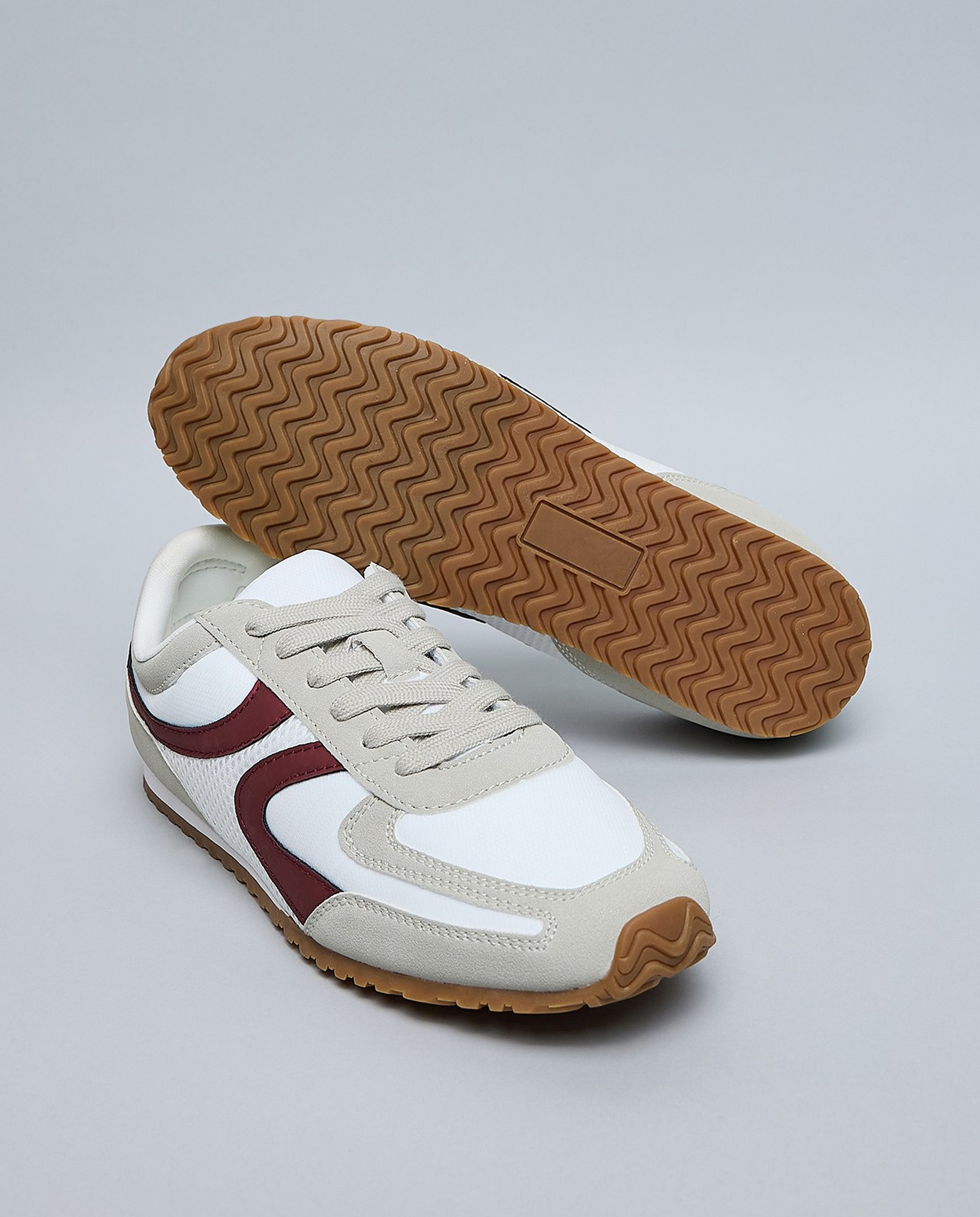 Color Block Lace Up Shoes