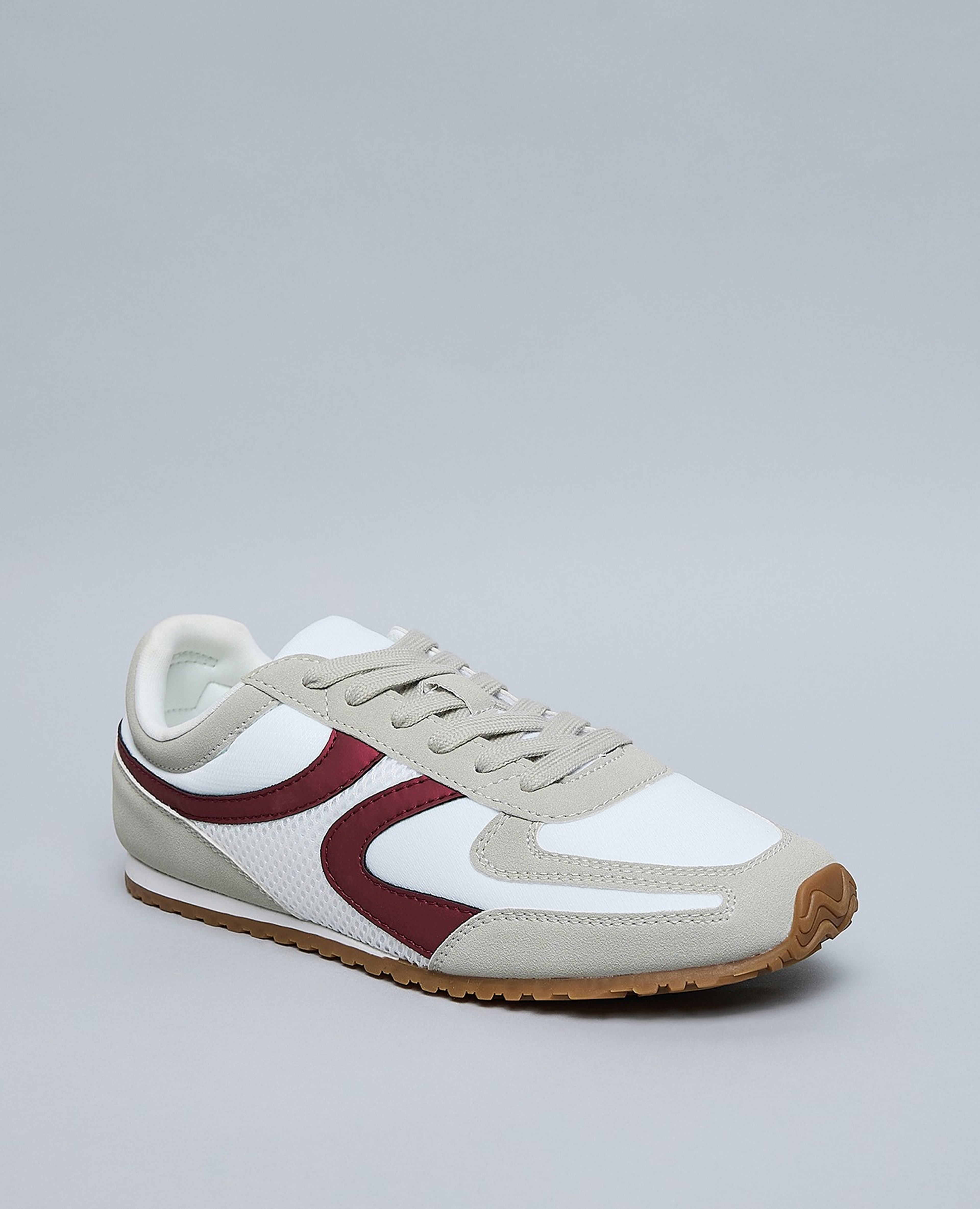 Color Block Lace Up Shoes