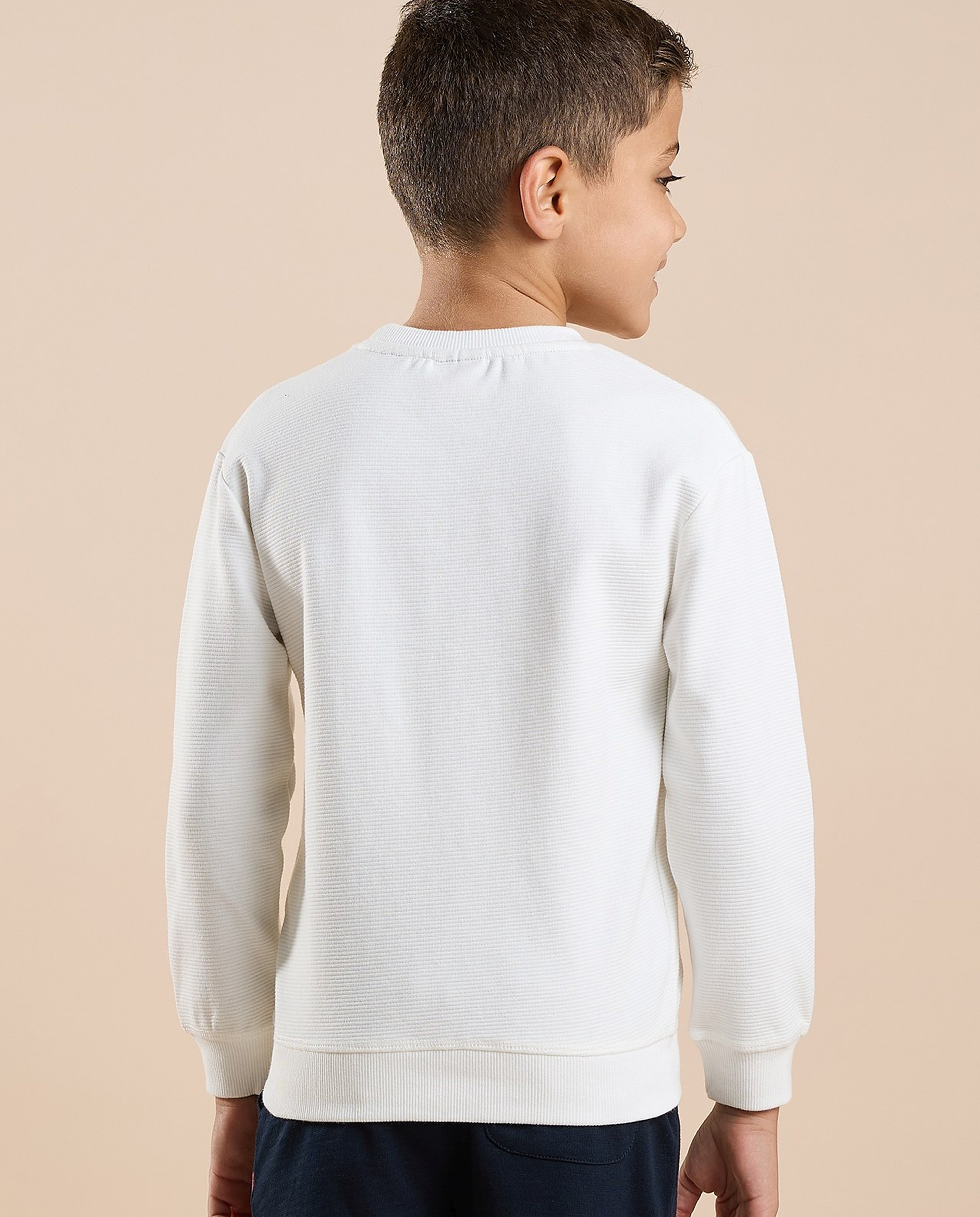 Spider-Man Print Sweatshirt with Crew Neck and Long Sleeves