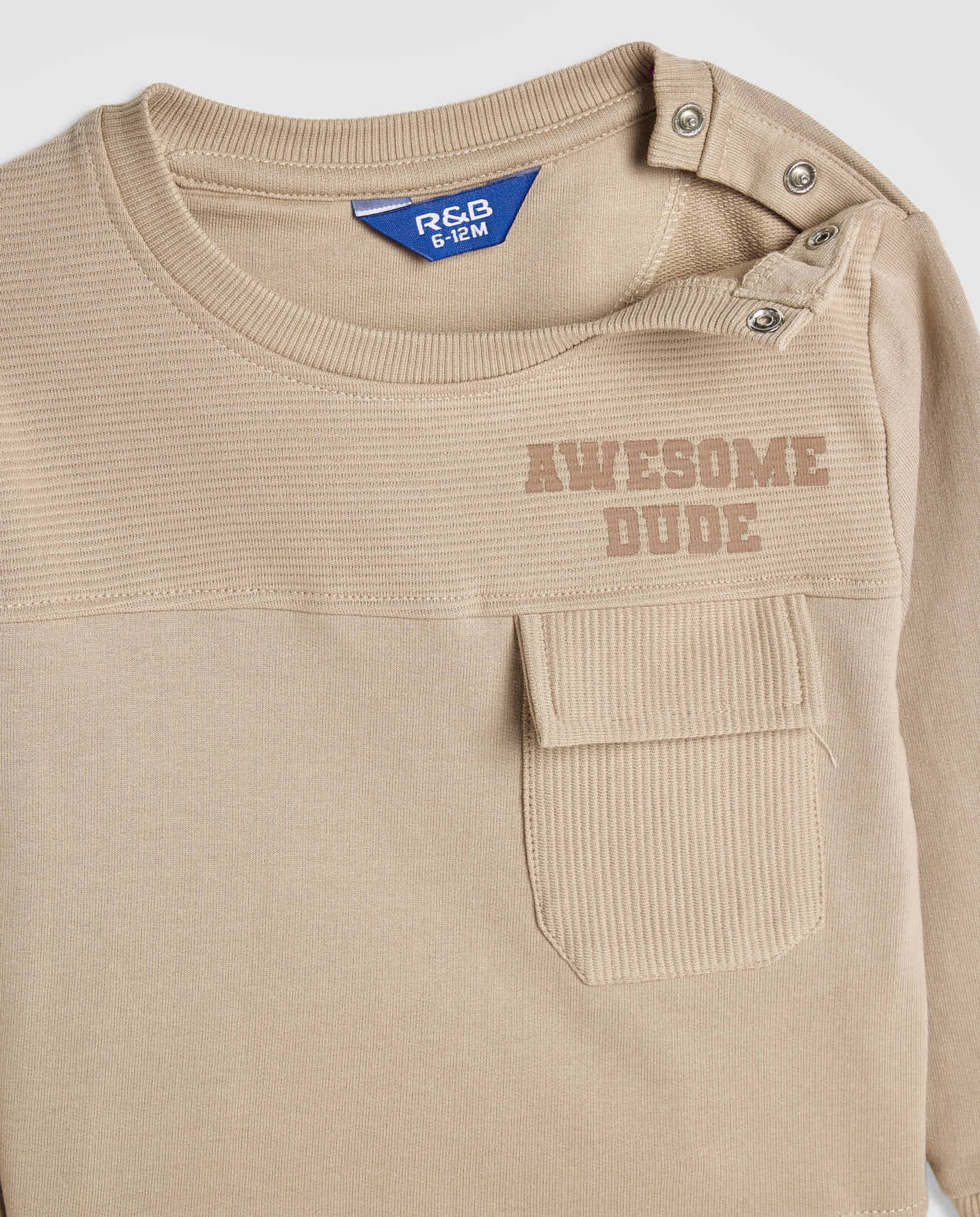 Printed Sweatshirt and Joggers Set