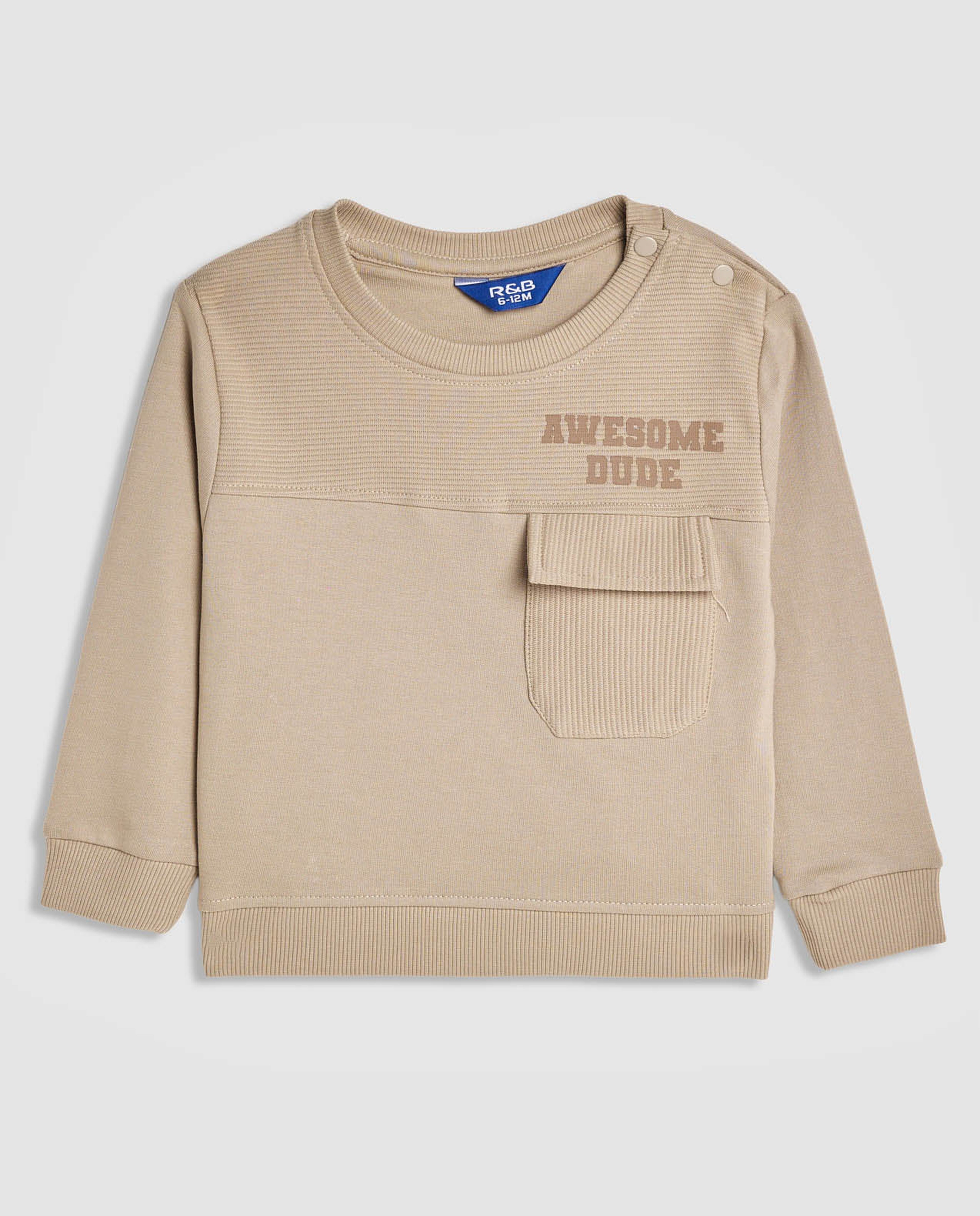 Printed Sweatshirt and Joggers Set