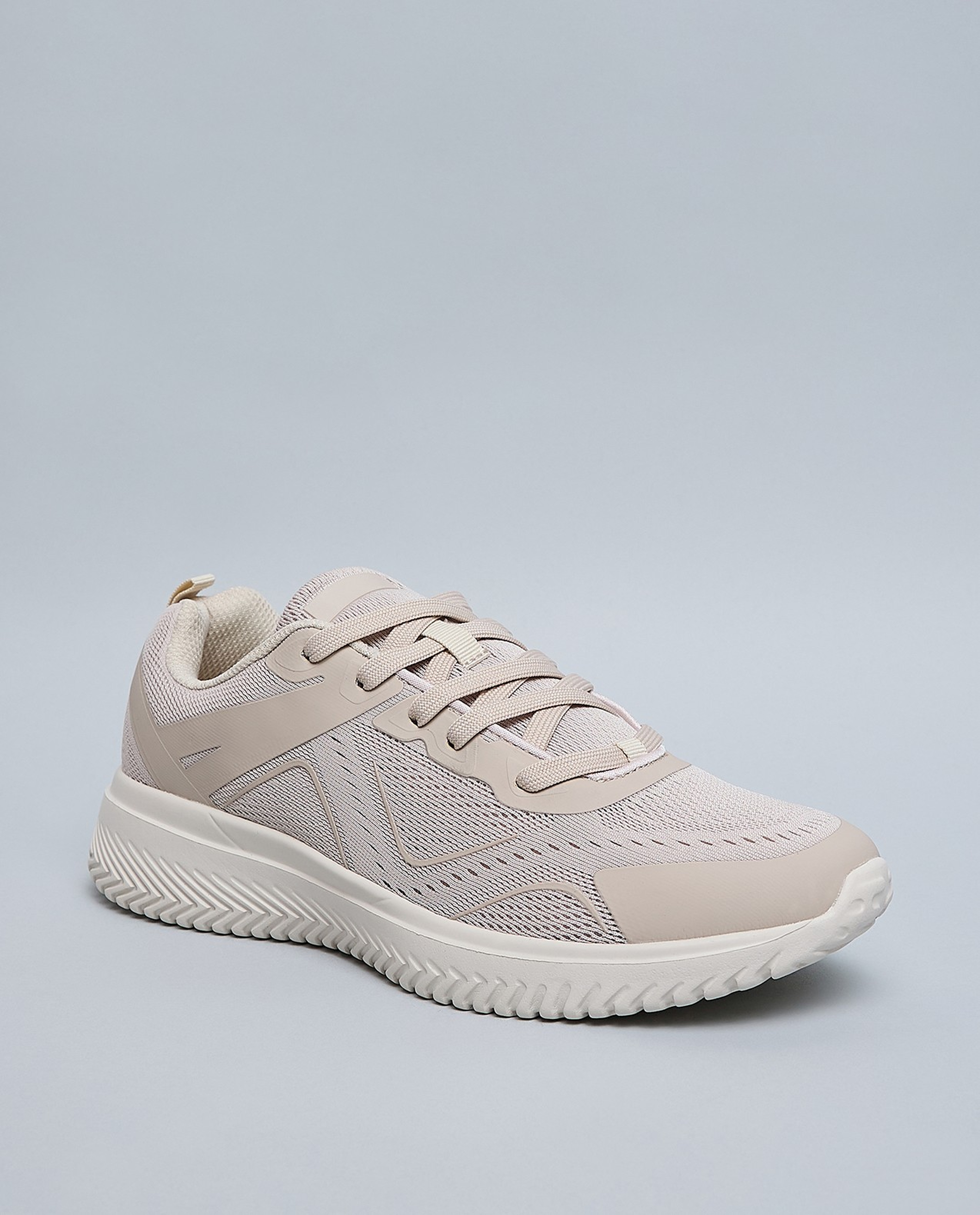 Knitted Lace Up Sports Shoes