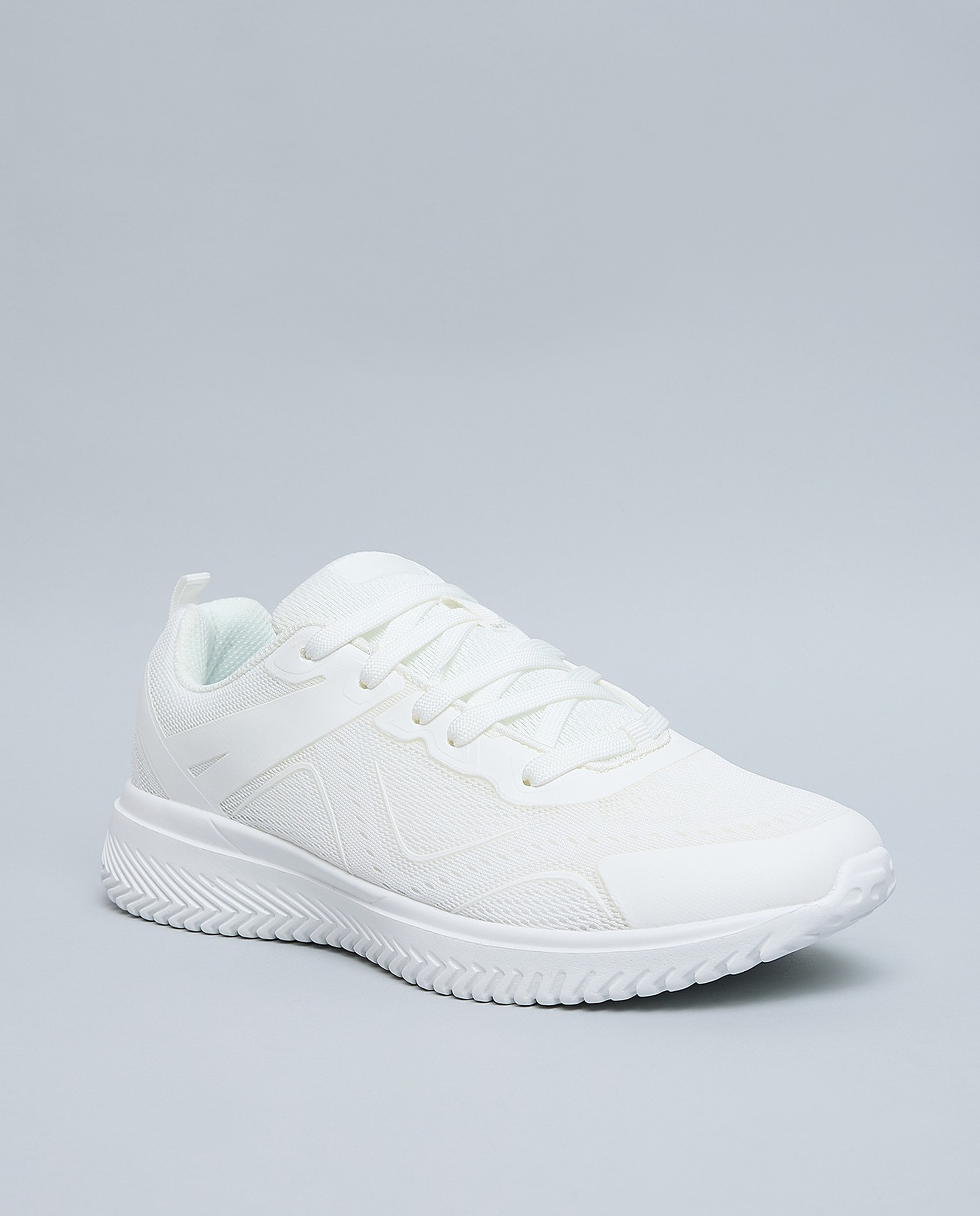 Knitted Lace Up Sports Shoes