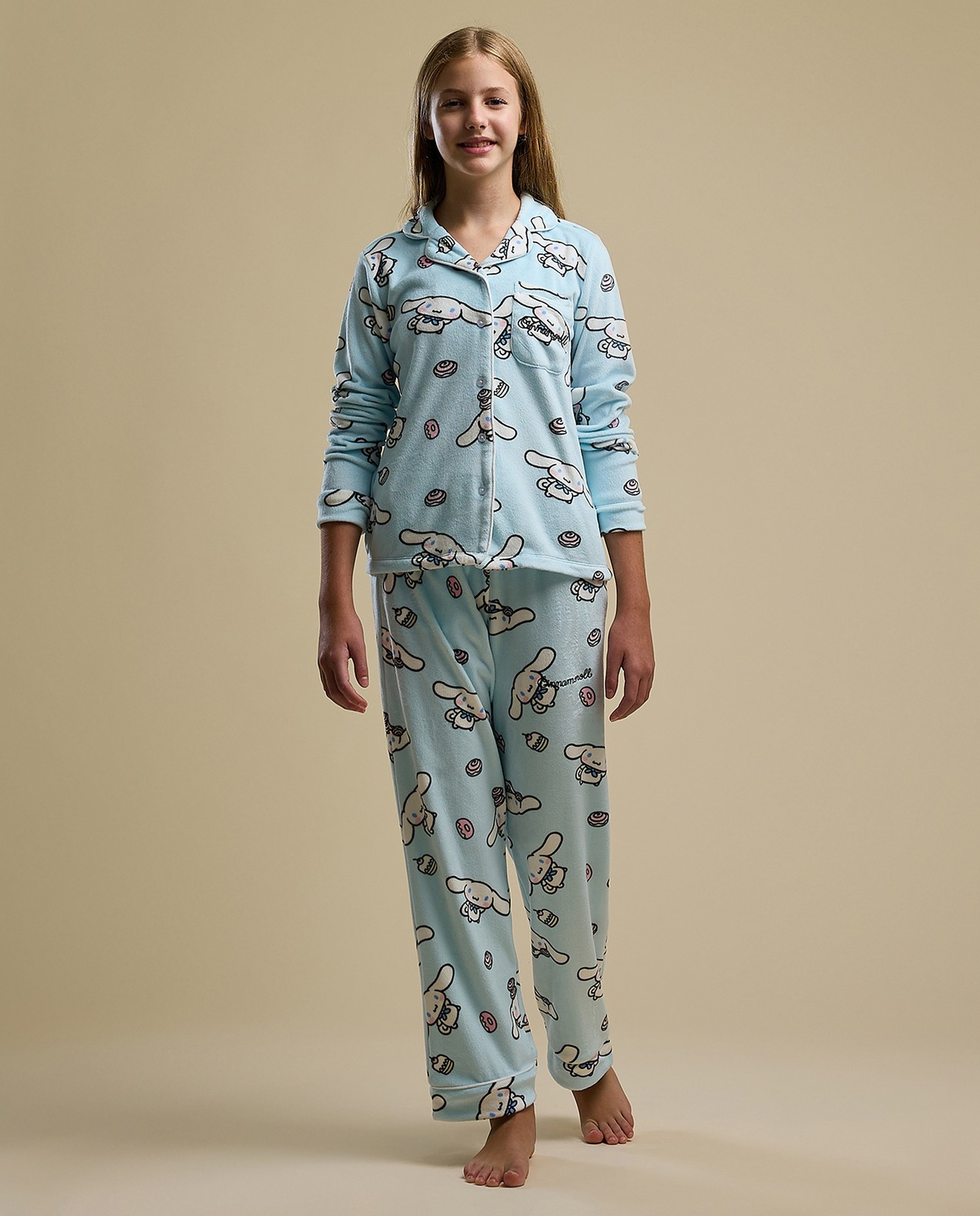 Printed Long Sleeves Pyjama Set