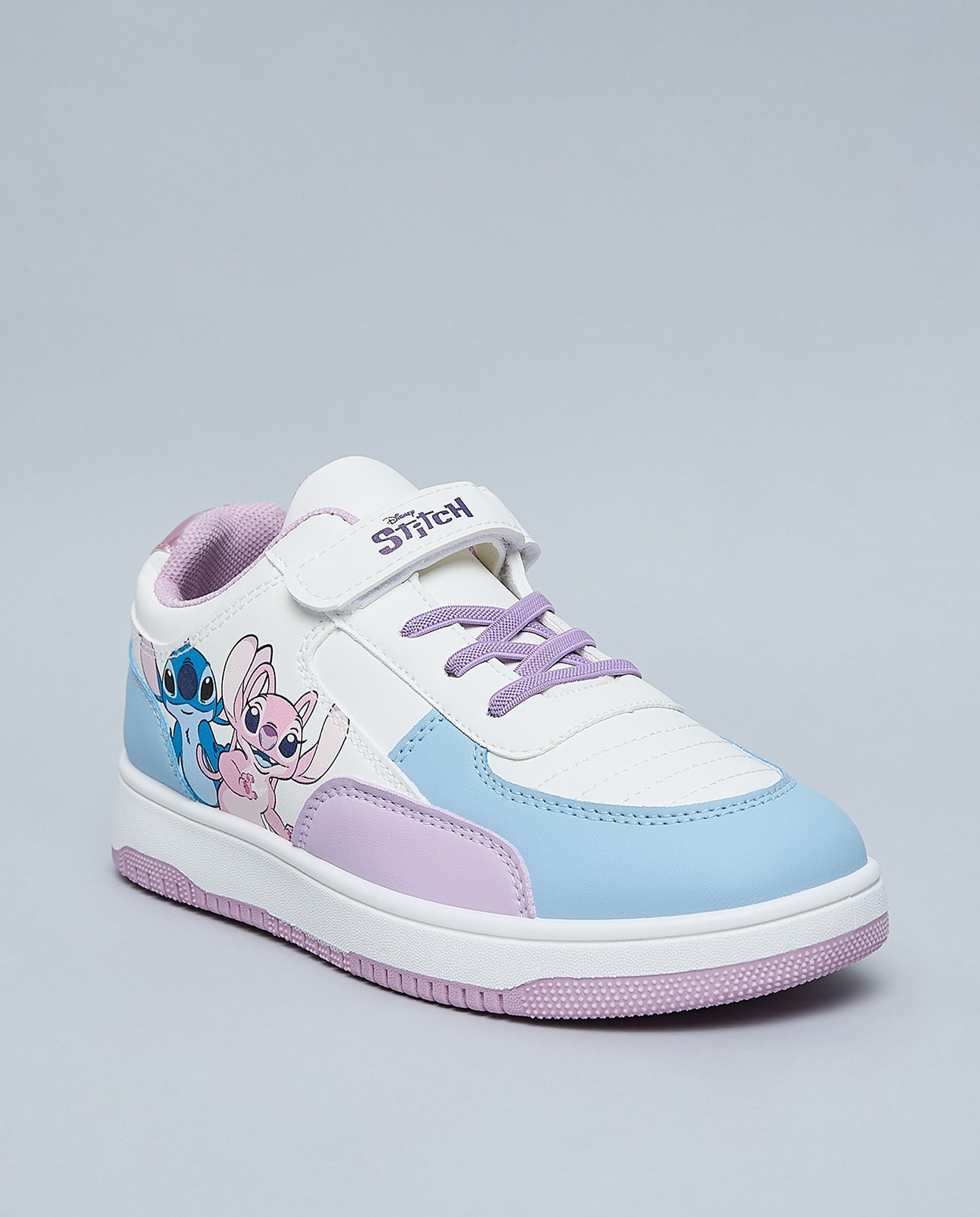 Stitch & Angel Printed Velcro Closure Sneakers